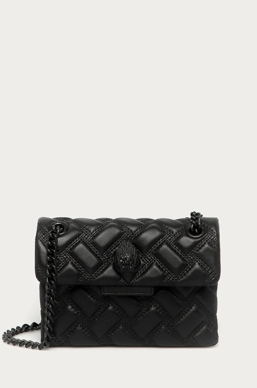 Кожаная сумка Kensington черная для женщин