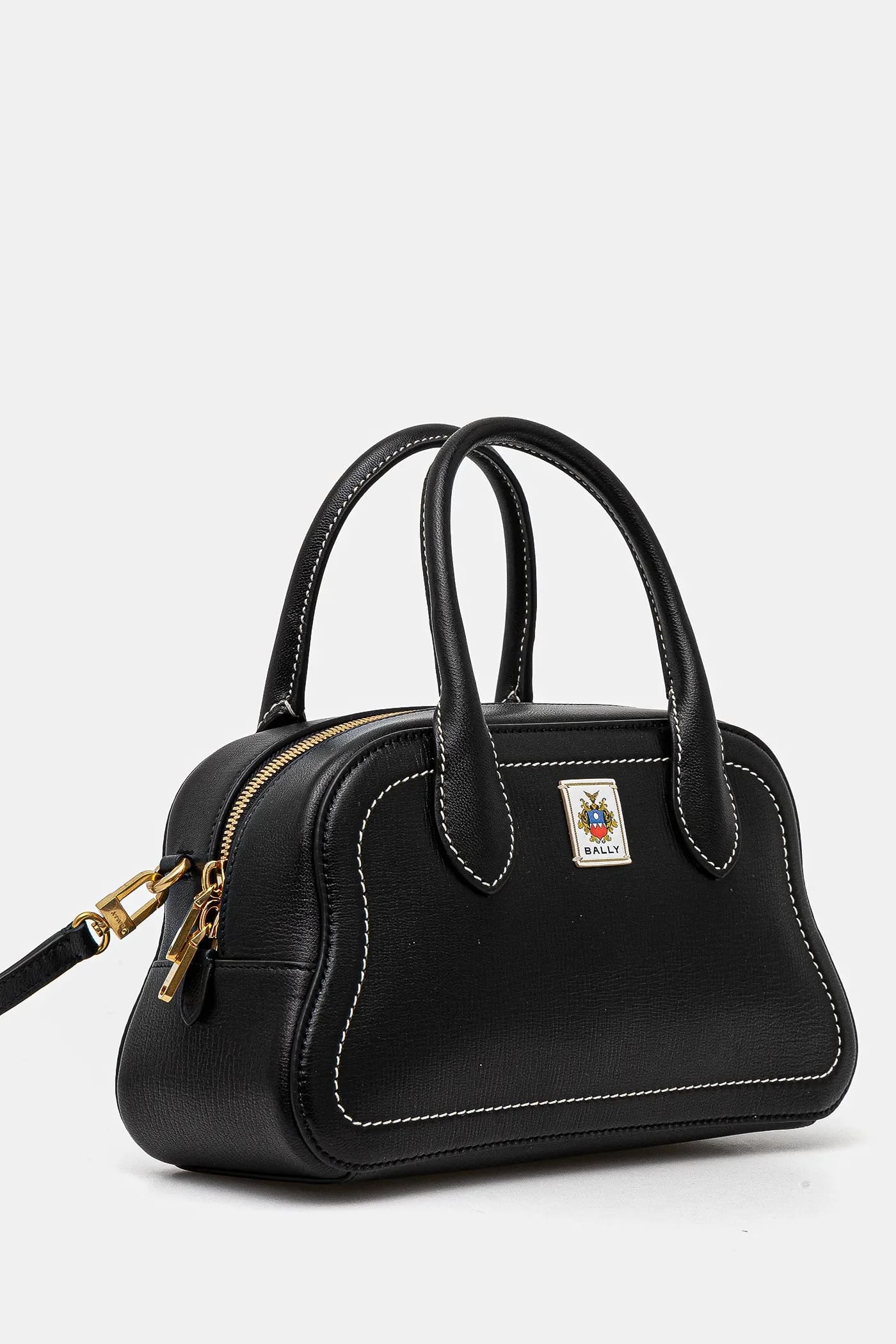 Кожаная сумочка черная для женщин - фото 2