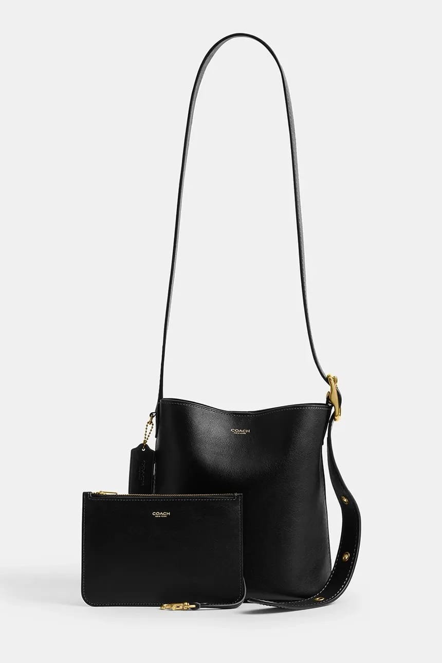 Женская кожаная сумка через плечо Bleecker Bucket Bag 21 - фото 2