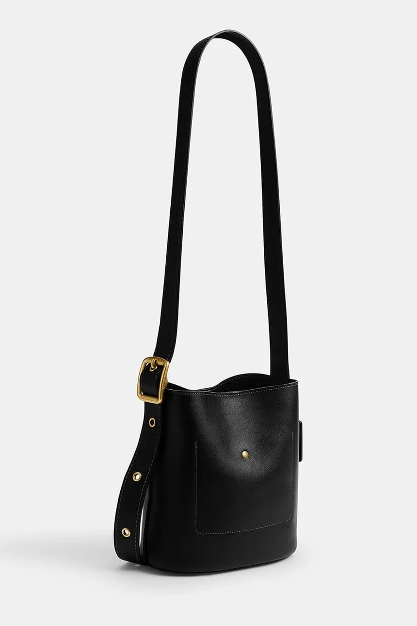 Женская кожаная сумка через плечо Bleecker Bucket Bag 21 - фото 4