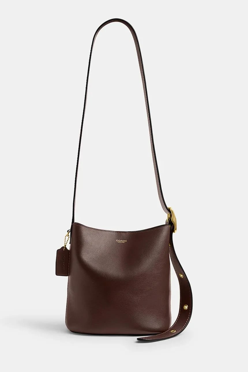 Женская кожаная сумка через плечо Bleecker Bucket Bag 21 - фото 2