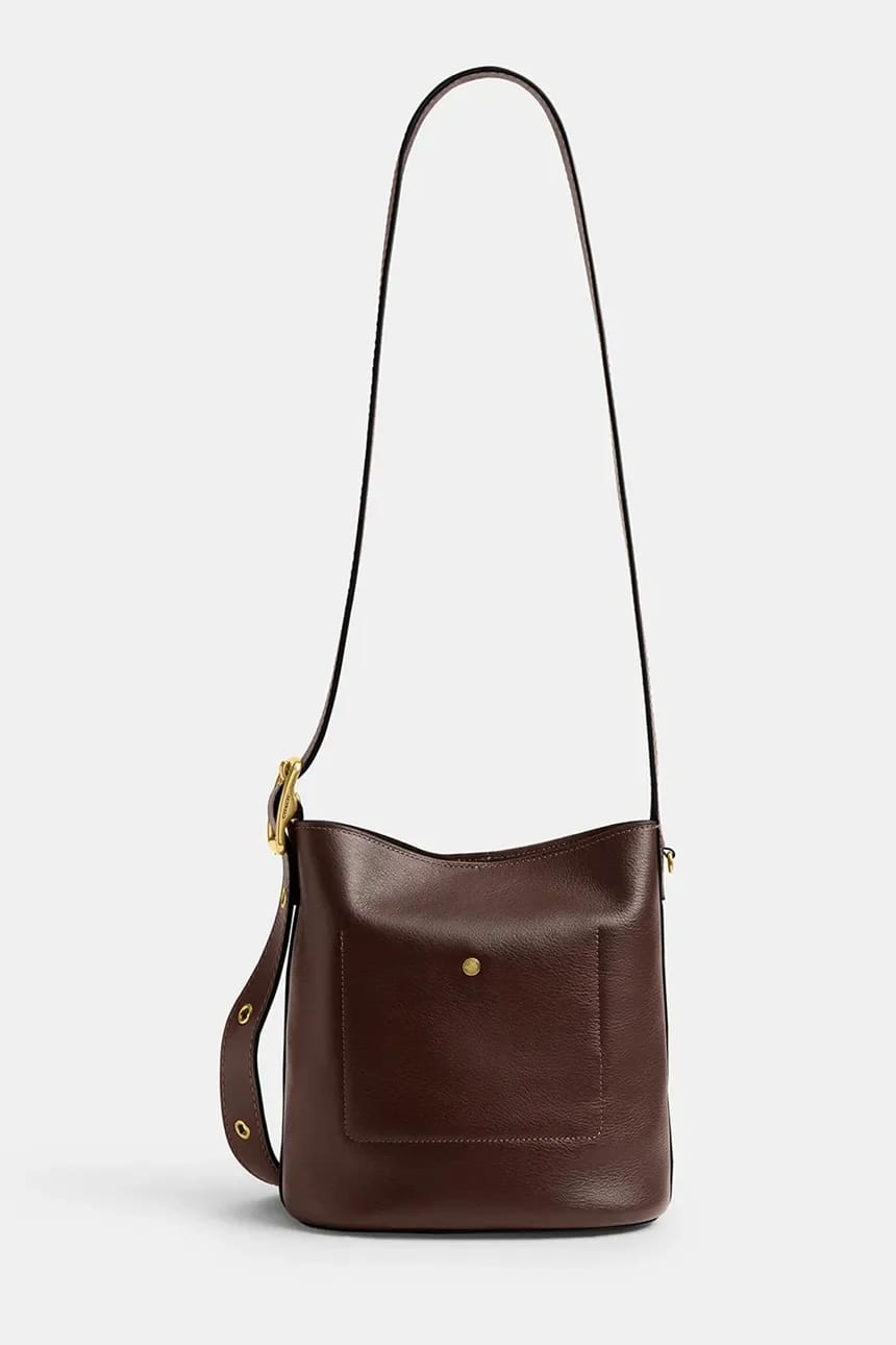 Женская кожаная сумка через плечо Bleecker Bucket Bag 21 - фото 3