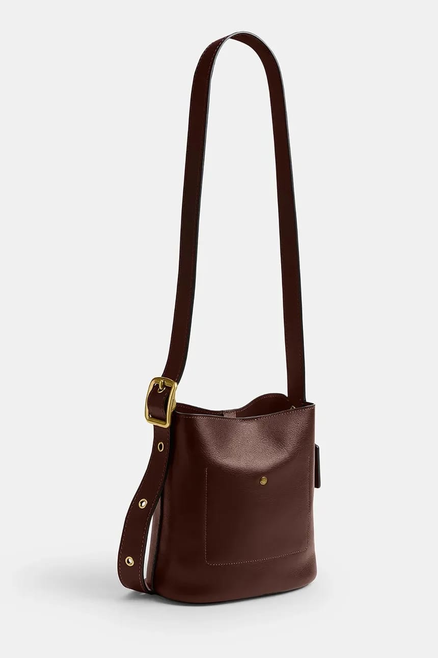 Женская кожаная сумка через плечо Bleecker Bucket Bag 21 - фото 4
