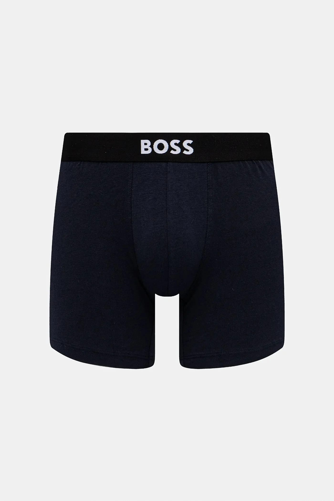 Приталенные мужские боксеры из хлопка с эластаном BoxerBr 3P BOSS ONE 3 шт. - фото 2