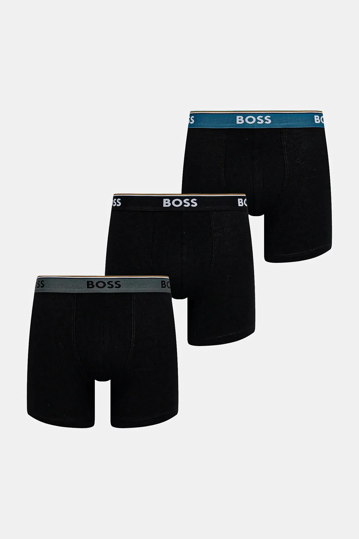 Комплект из трех боксеров BoxerBr 3P Power черный для мужчин