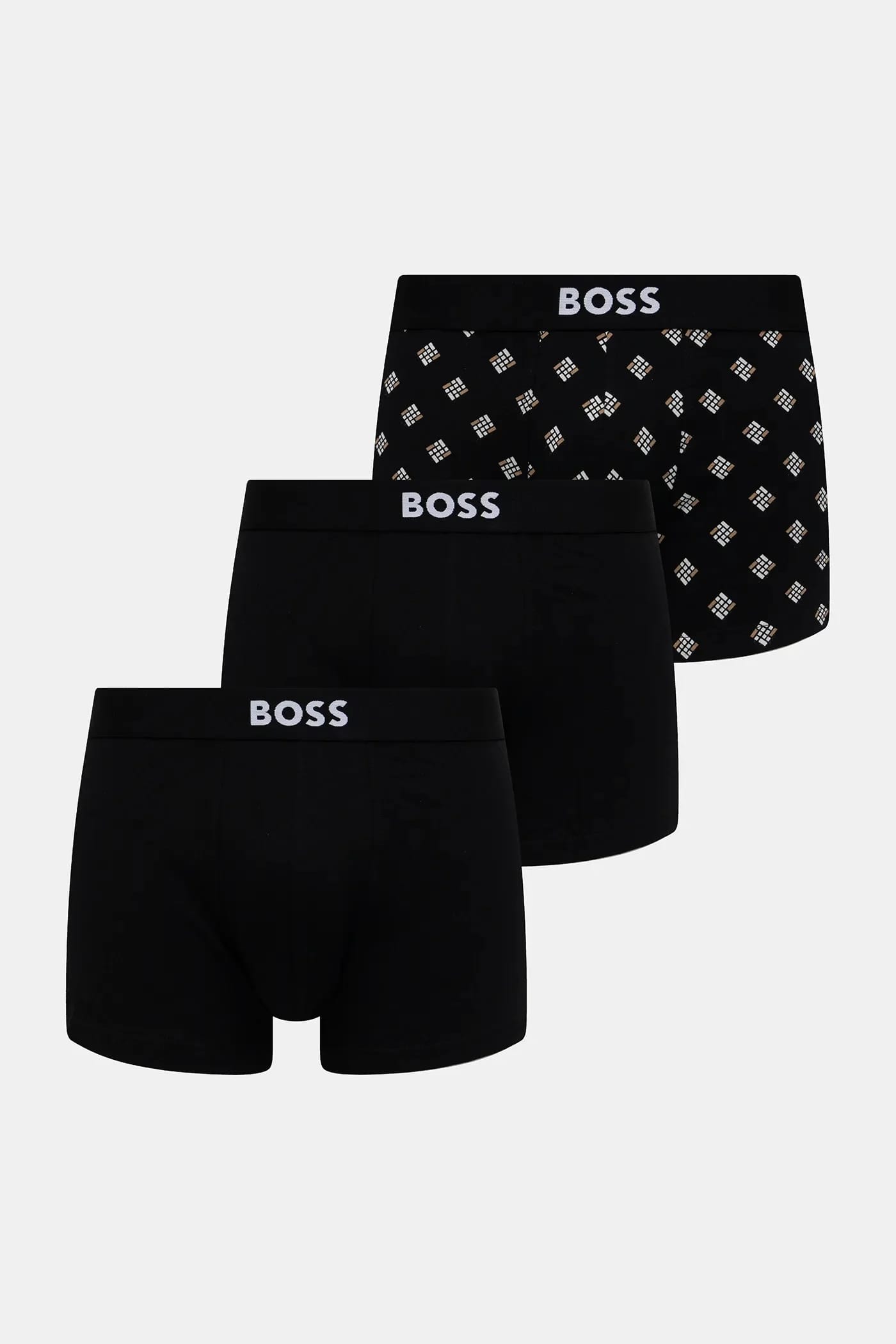 Хлопковые мужские боксеры Trunk 3P BOSS ONE D, 3 шт.