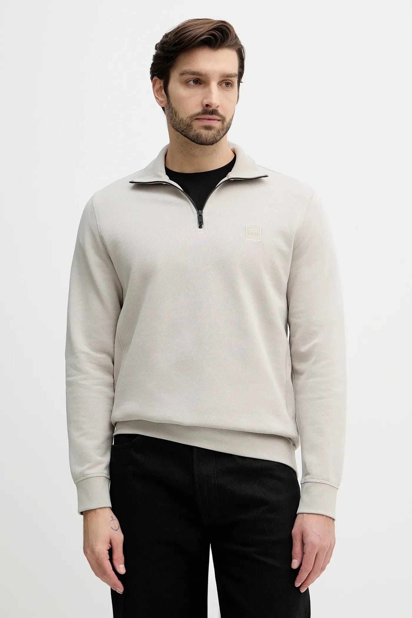 BOSS толстовка из хлопка BOSS CASUAL