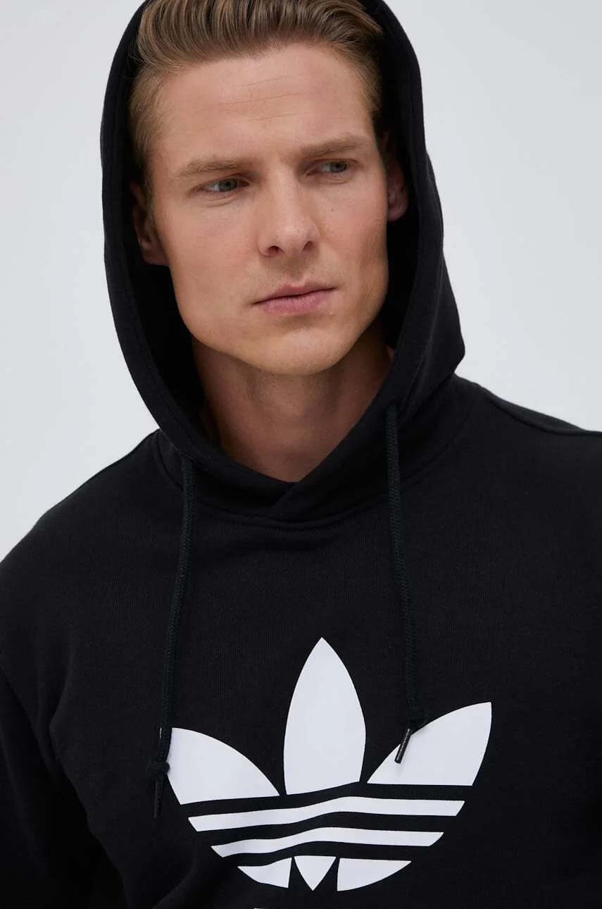 Хлопковая толстовка Classics Trefoil Hoodie - фото 4