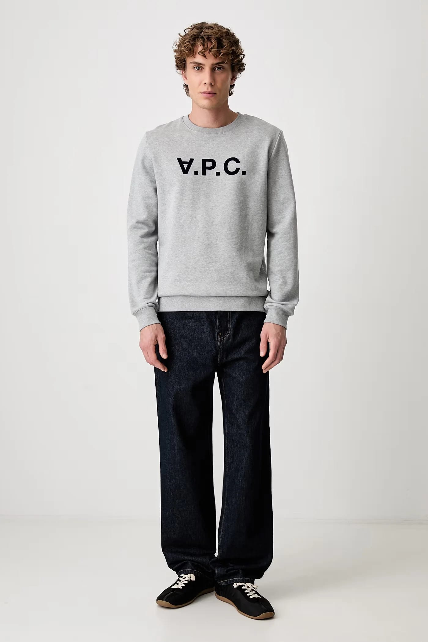 Мужская хлопковая толстовка A.P.C. толстовка Sweat Vpc COECQ-H27378 BLACK - фото 6