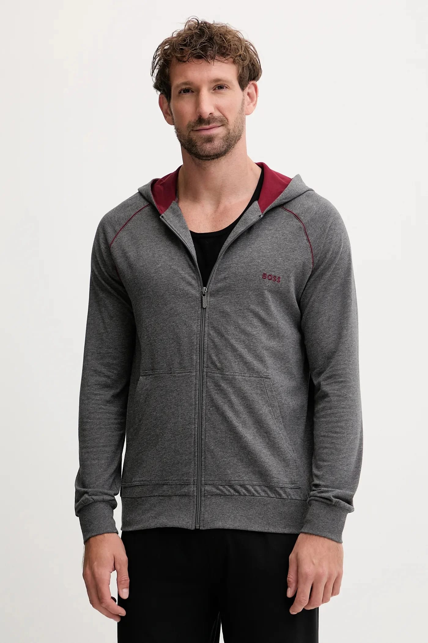Lounge Толстовка Mix&Match Jacket H серая для мужчин