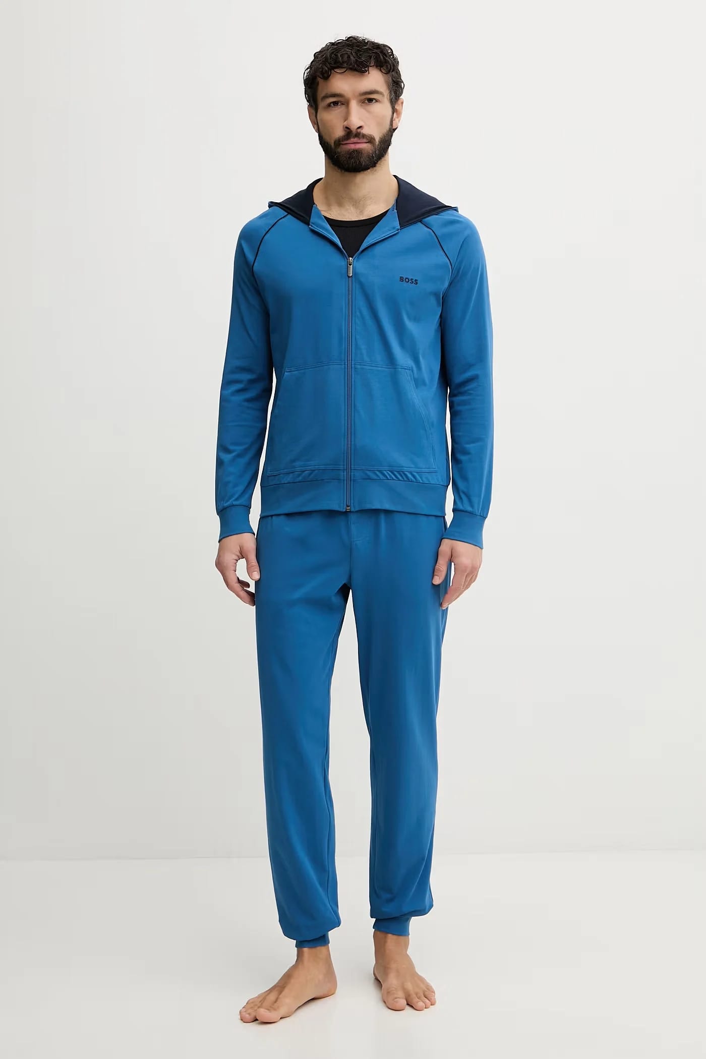 Мужская толстовка Mix&Match Jacket H из хлопка и эластана на молнии с капюшоном - фото 2