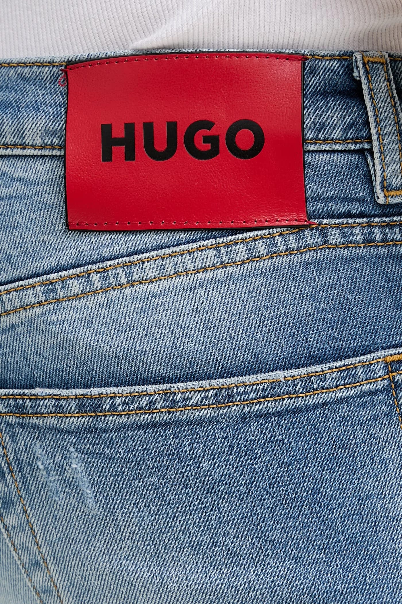 Джинсы HUGO 734 синие для мужчин - фото 4