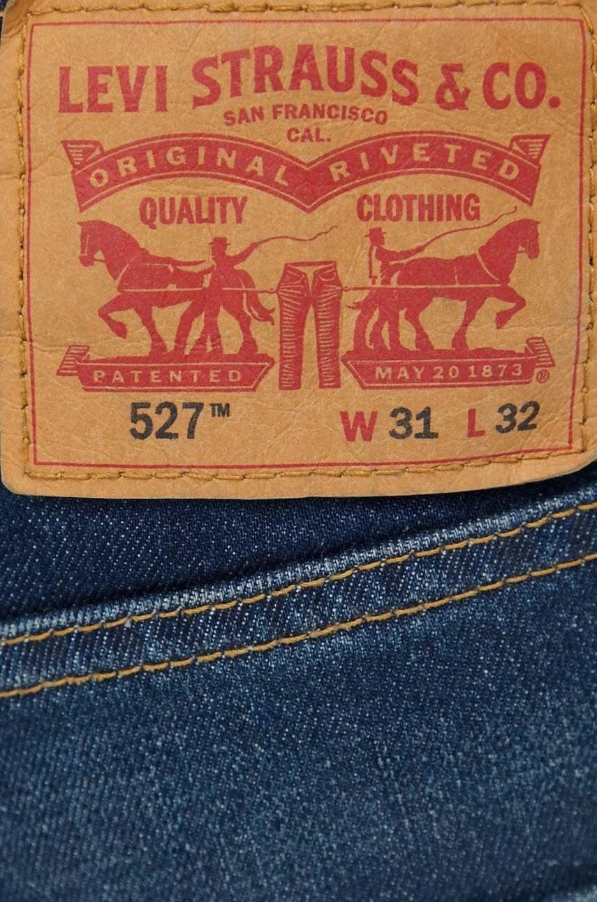 Джинсы 527™ SLIM BOOT CUT военно-морской для мужчин - фото 5