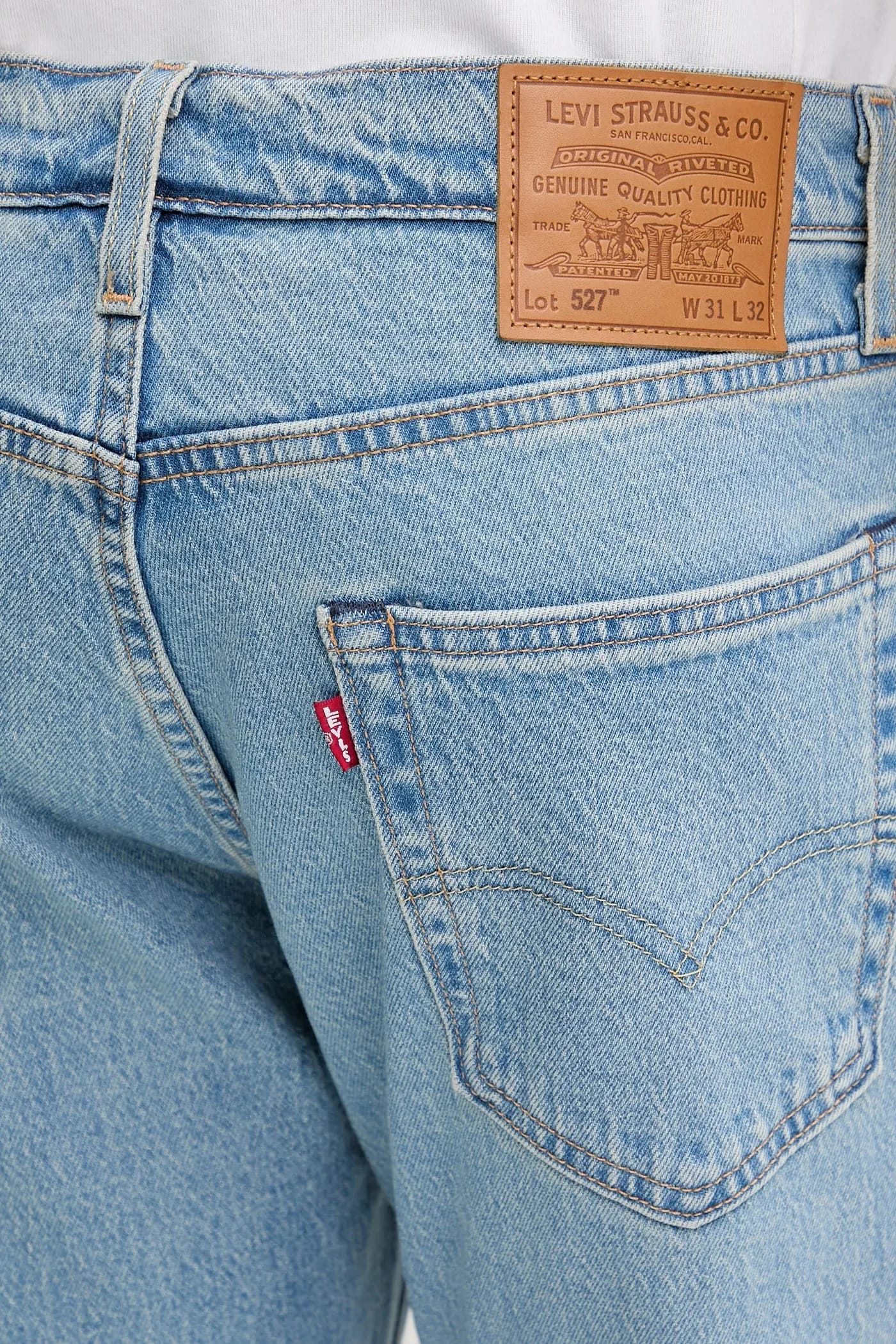 Джинсы 527™ SLIM BOOT CUT синие для мужчин - фото 4