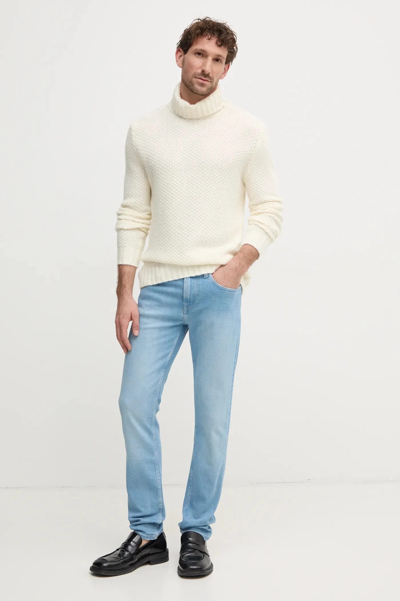 SLIM JEANS HATCH джинсы синие для мужчин - фото 2
