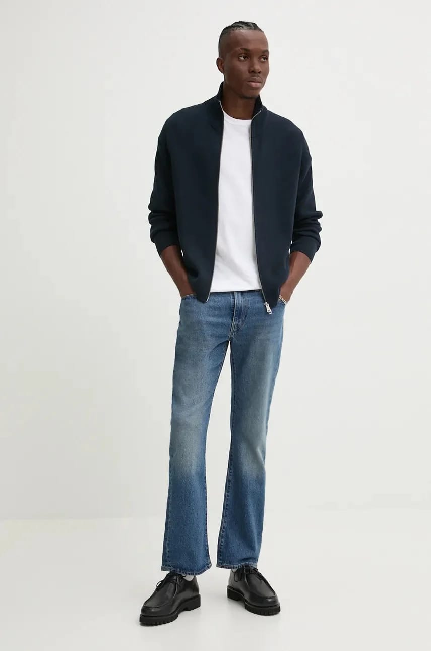 Джинсы 527™ SLIM BOOT CUT синие для мужчин - фото 2