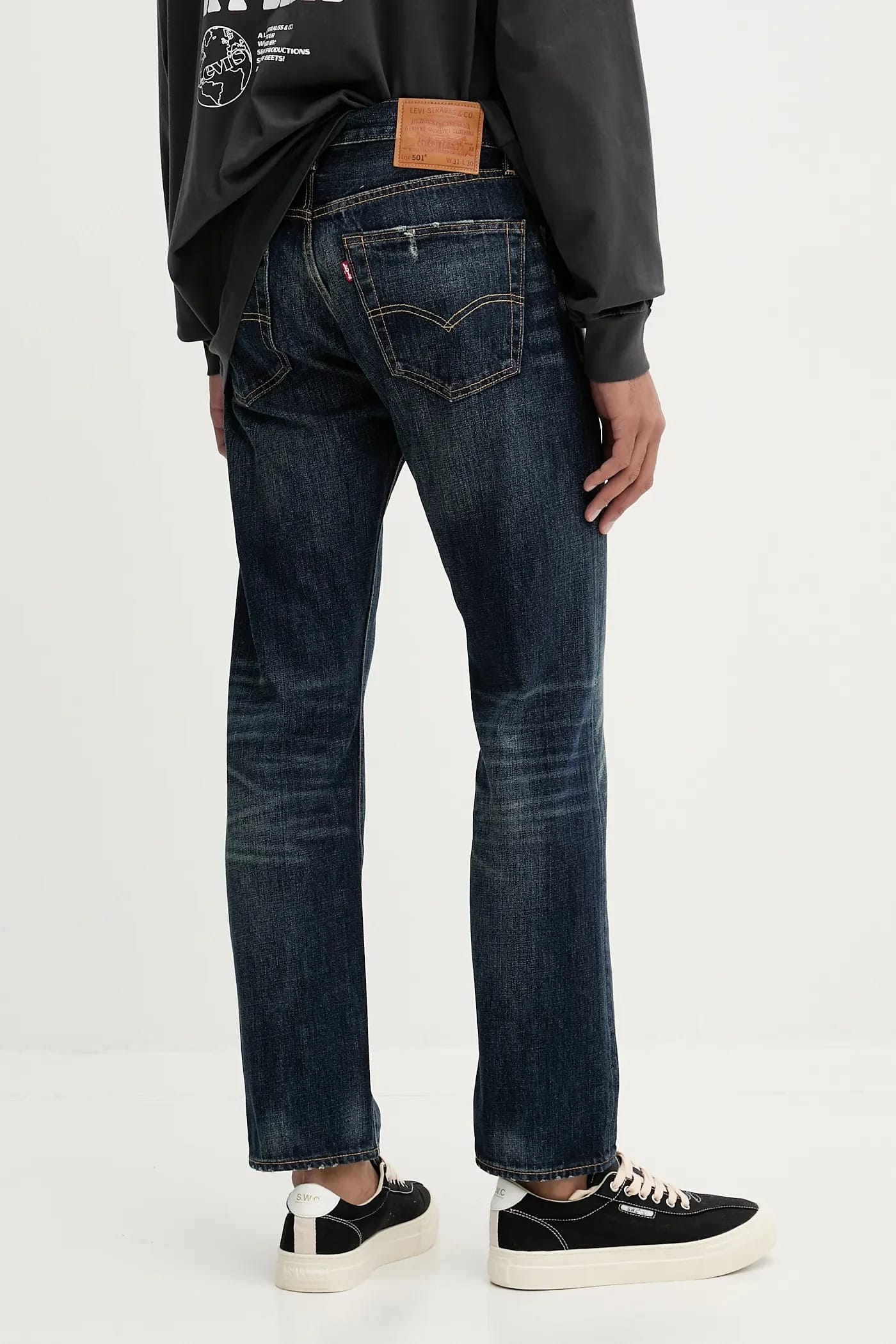 501® джинсы LEVIS®ORIGINAL FIT военно-морской для мужчин - фото 3