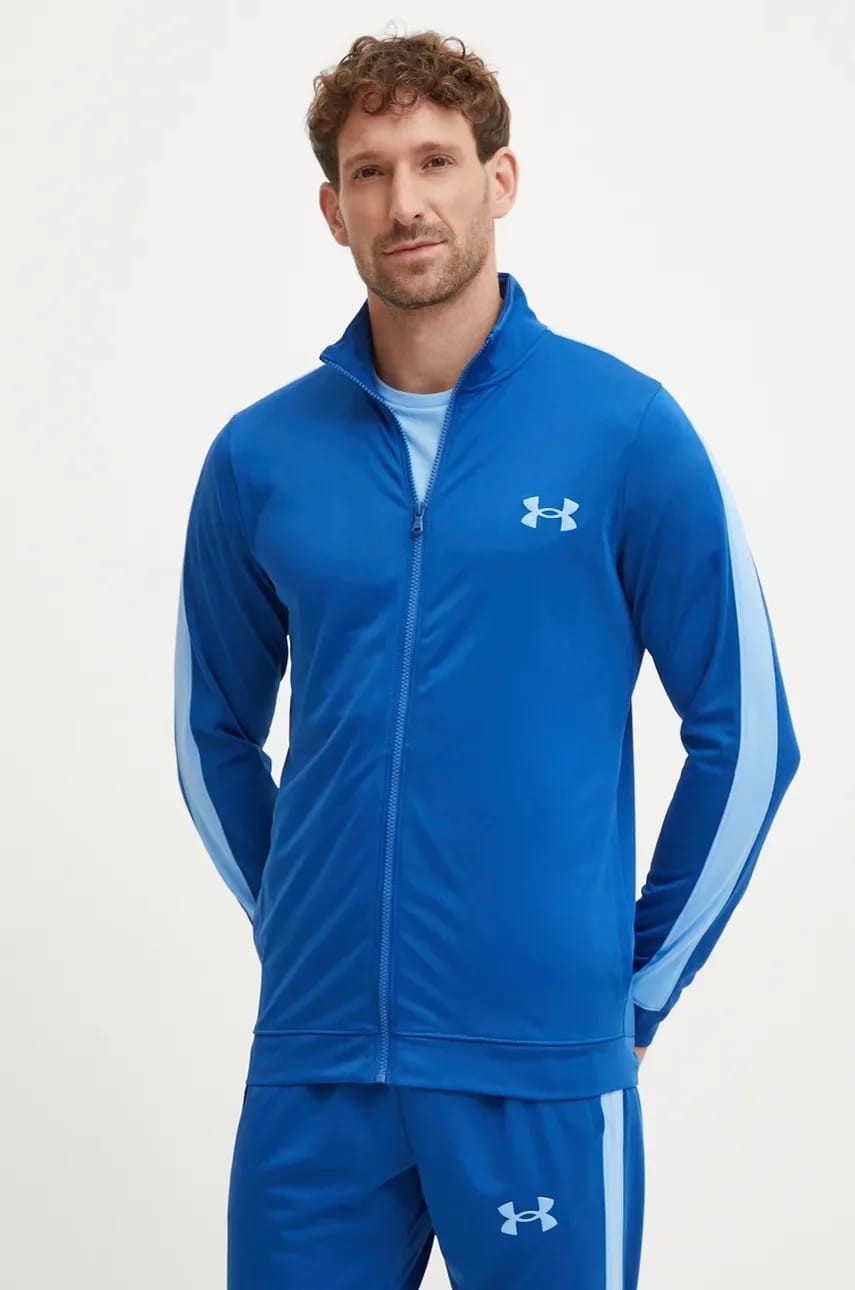 Спортивный спортивный костюм Knit Track Suit синий для мужчин - фото 3