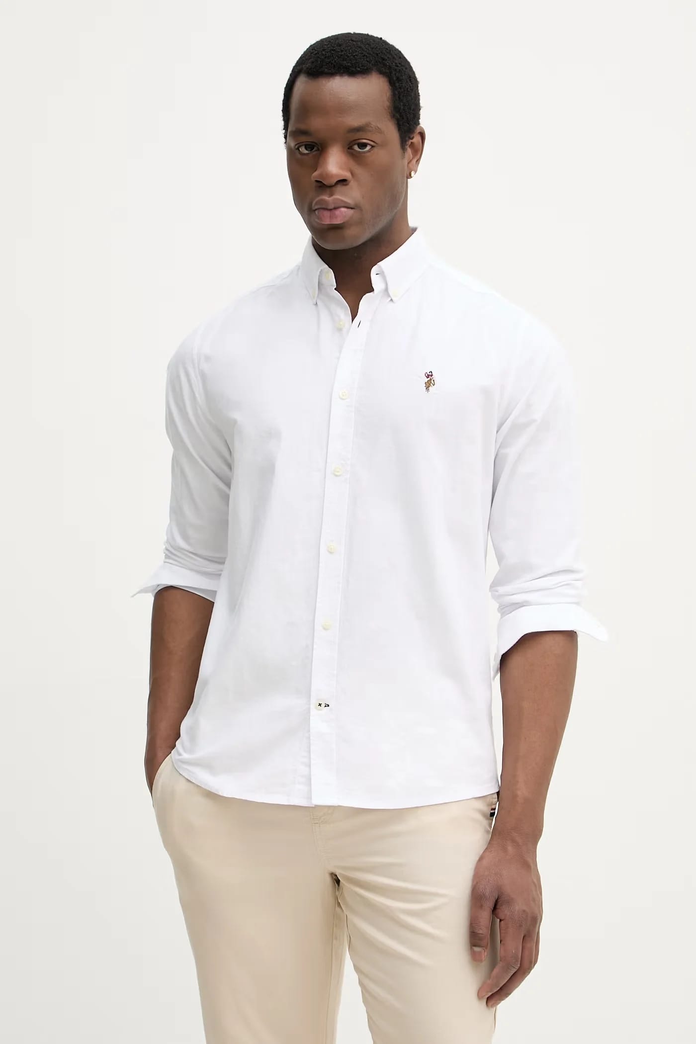 Рубашка из хлопка PEACHED OXFORD LS