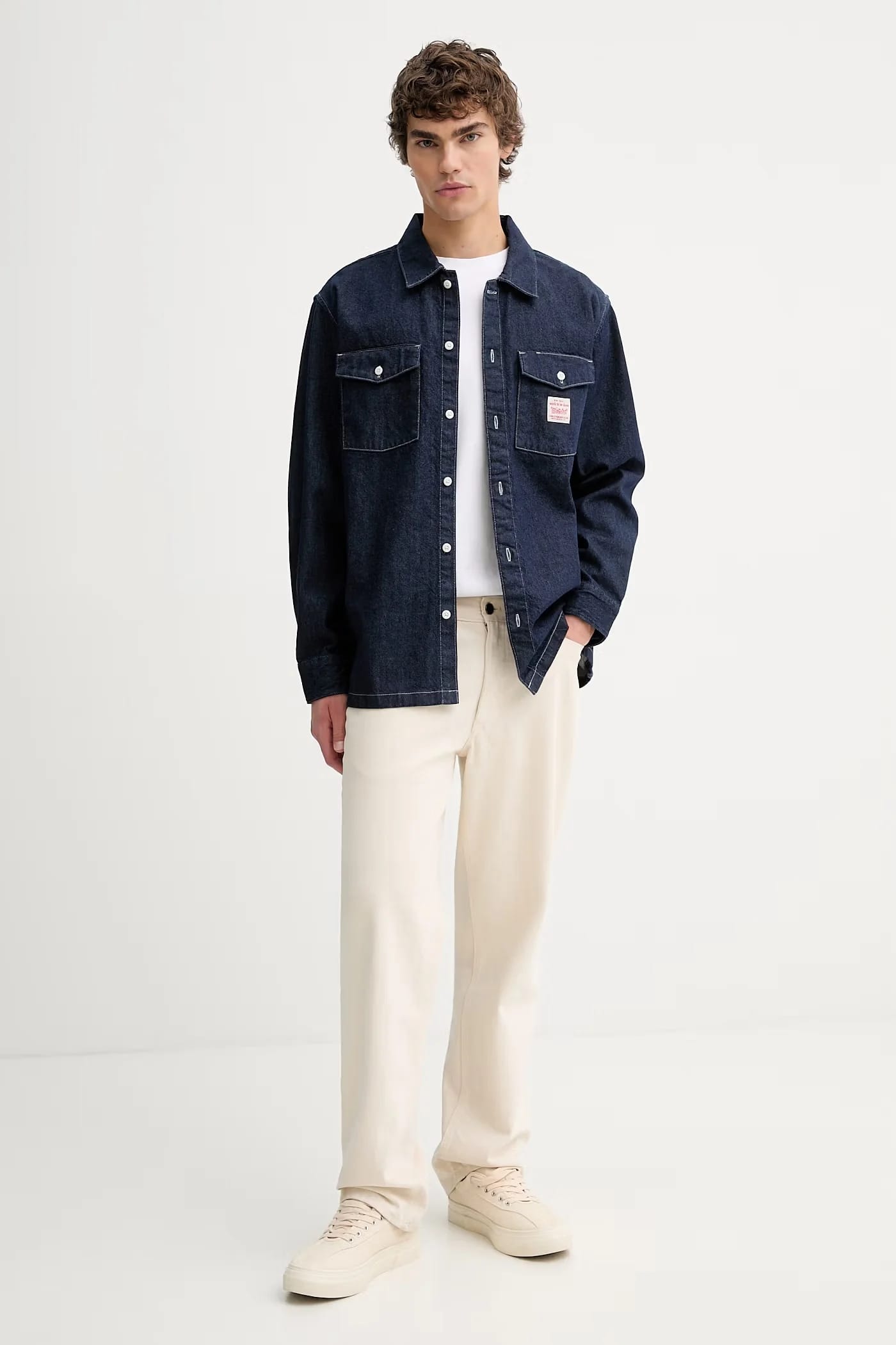 Хлопковая джинсовая рубашка LS WORKER - WW x WORKWEAR - фото 2