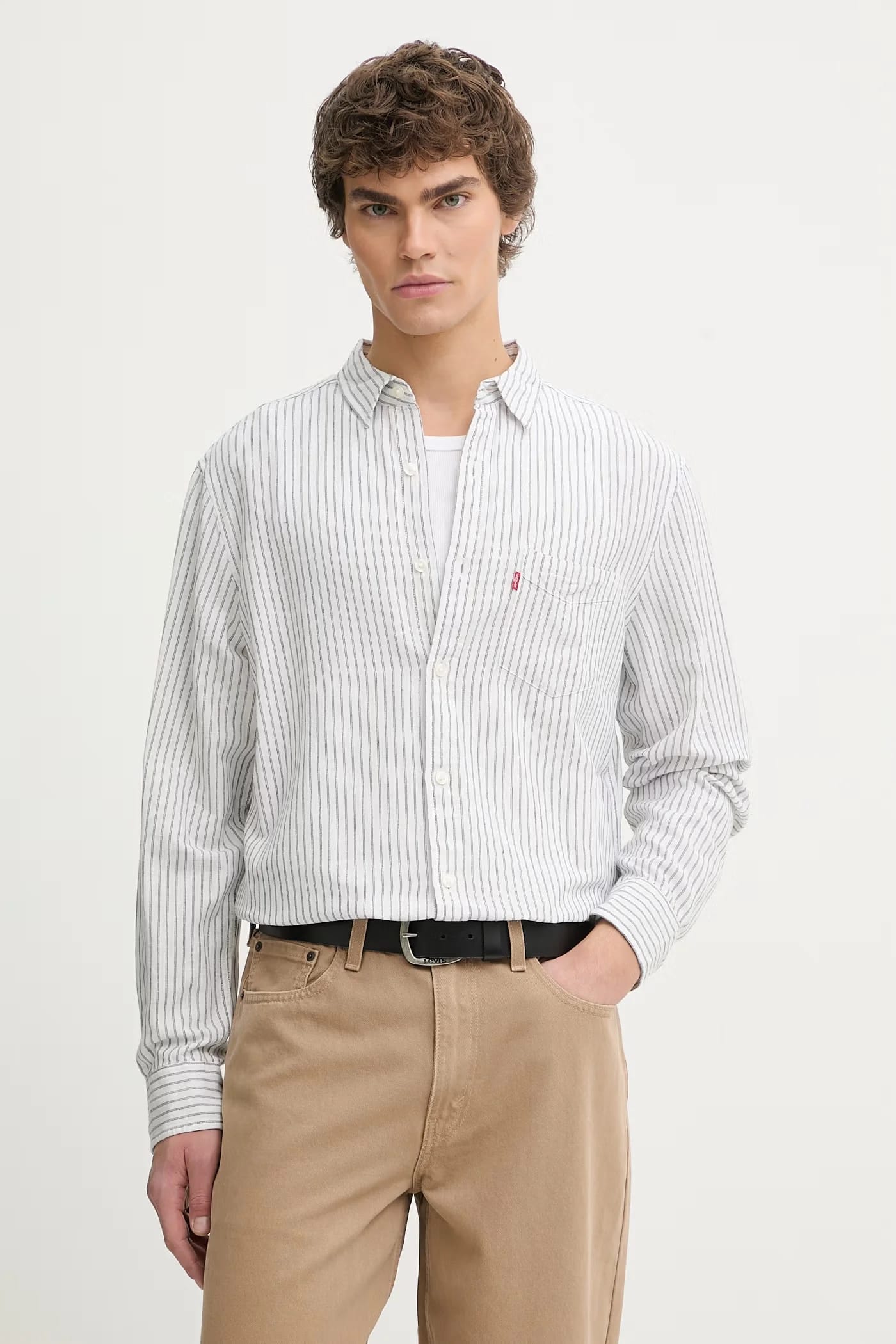 Рубашка SUNSET 1 POCKET STANDARD из смесового льна