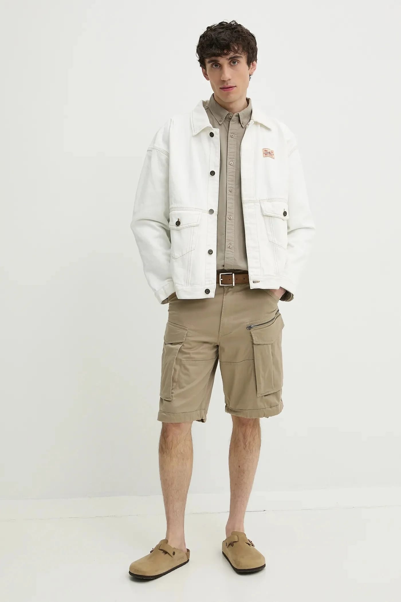 Мужская рубашка из хлопка AUTHENTIC BUTTON DOWN - фото 2