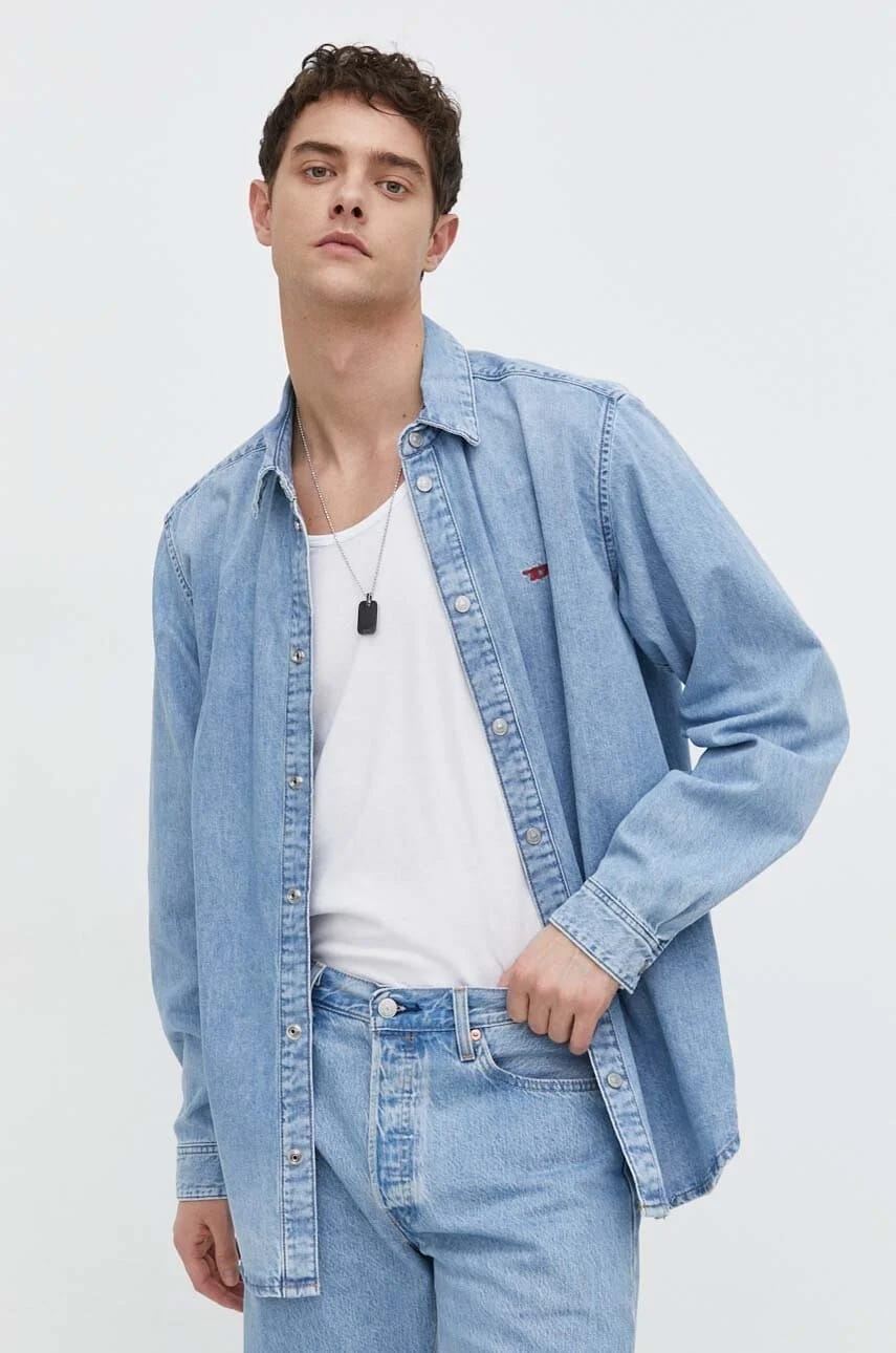 Джинсовая рубашка D-SIMPLY CAMICIA