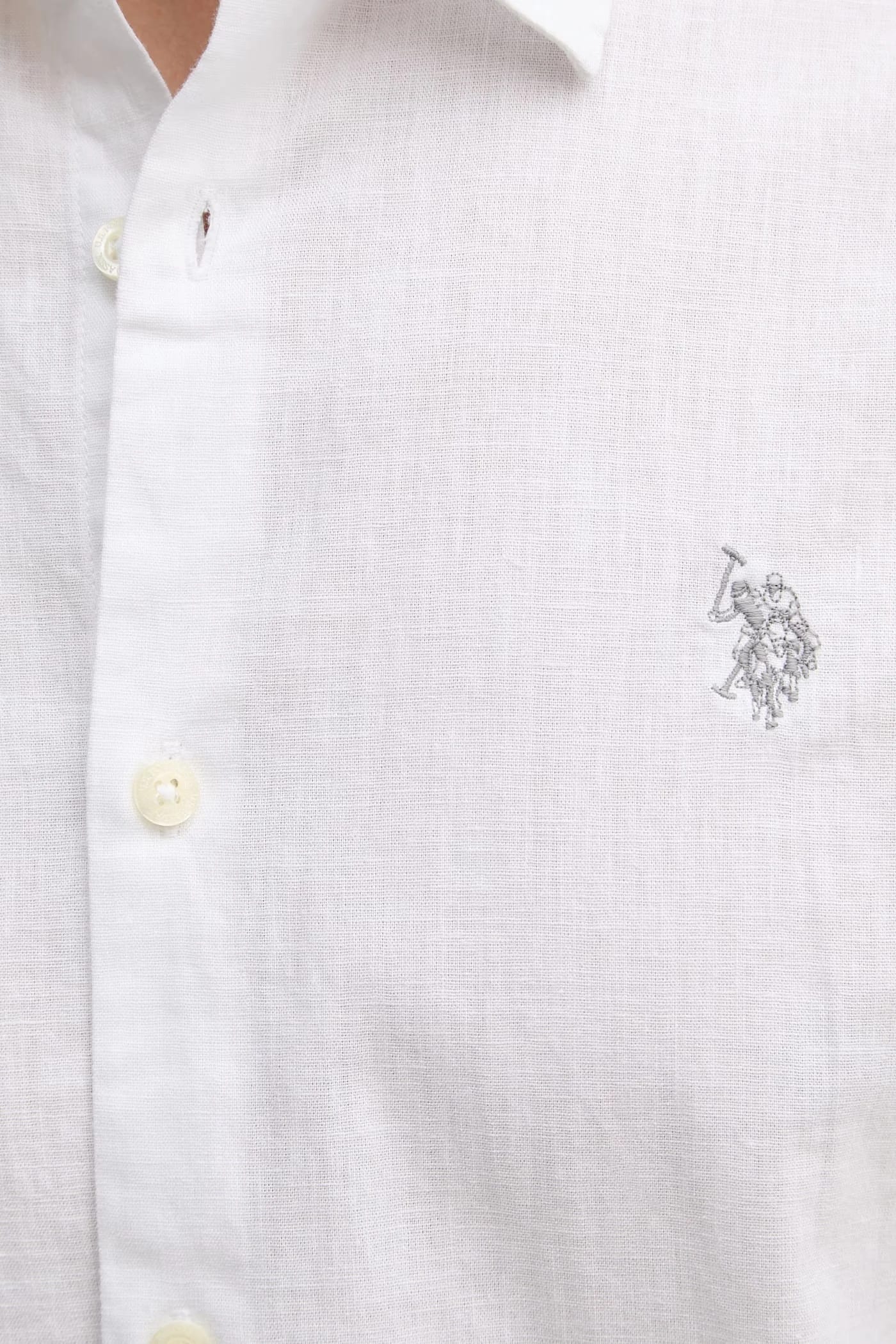 Мужская рубашка из льна LINEN BLEND SS - фото 5