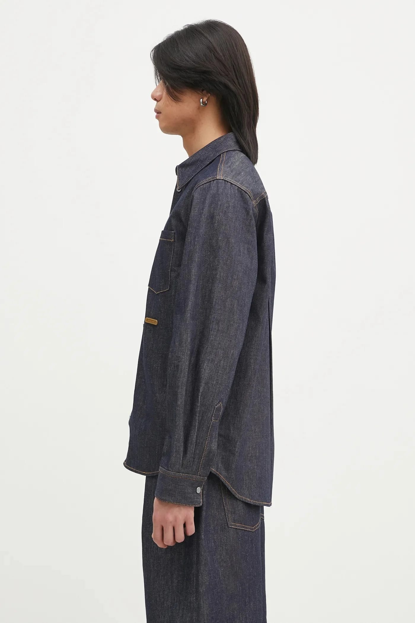 Curved Cl Shirt.Джинсовая рубашка Bkly - фото 2