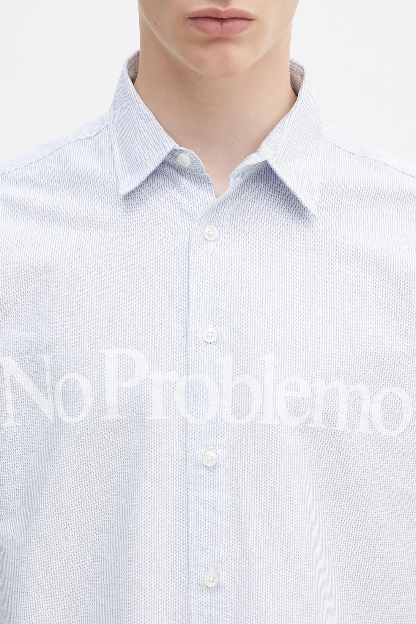 Хлопковая рубашка No Problemo LS Рубашка в полоску - фото 4