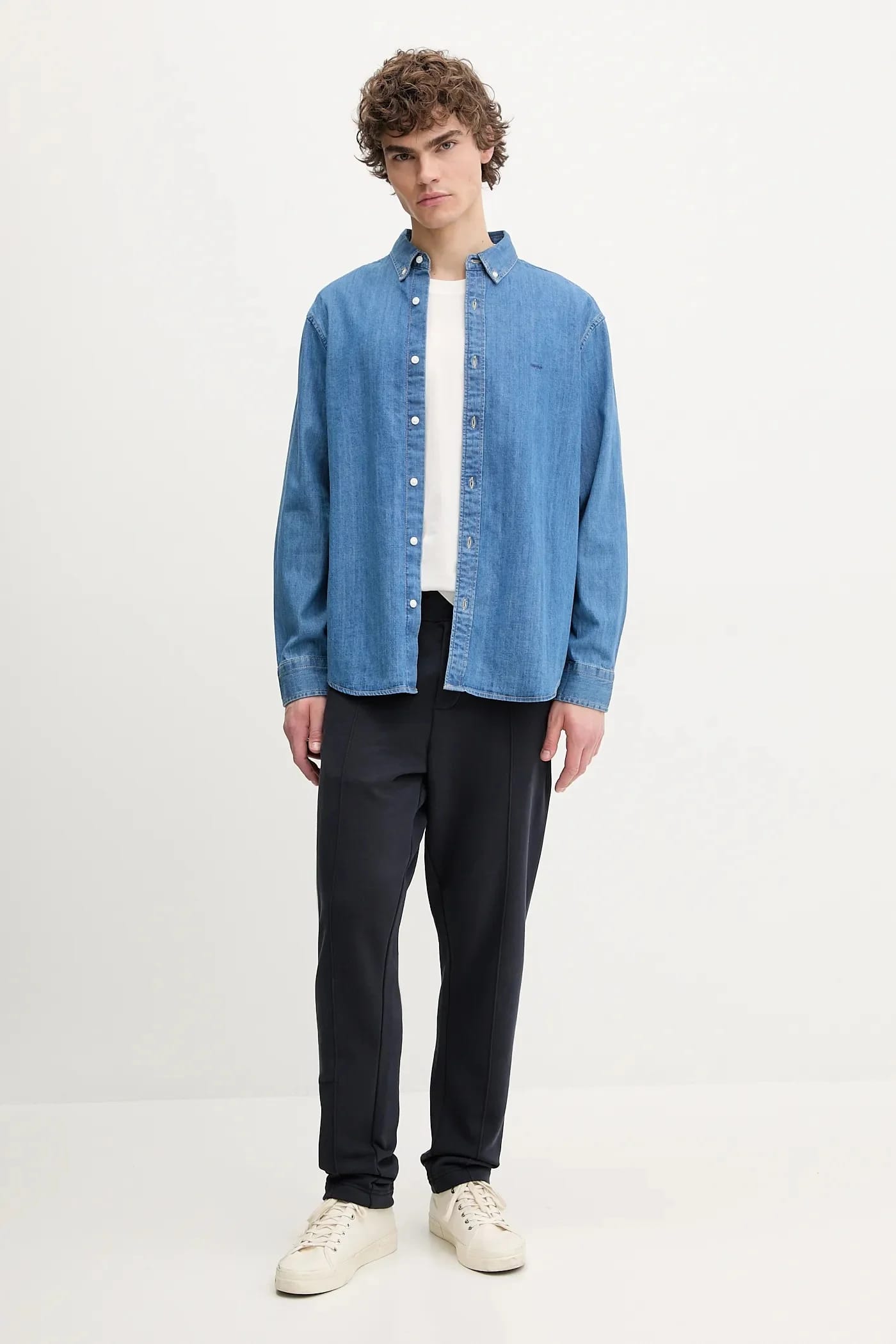 Мужская рубашка из хлопка AUTHENTIC BUTTON DOWN - фото 2