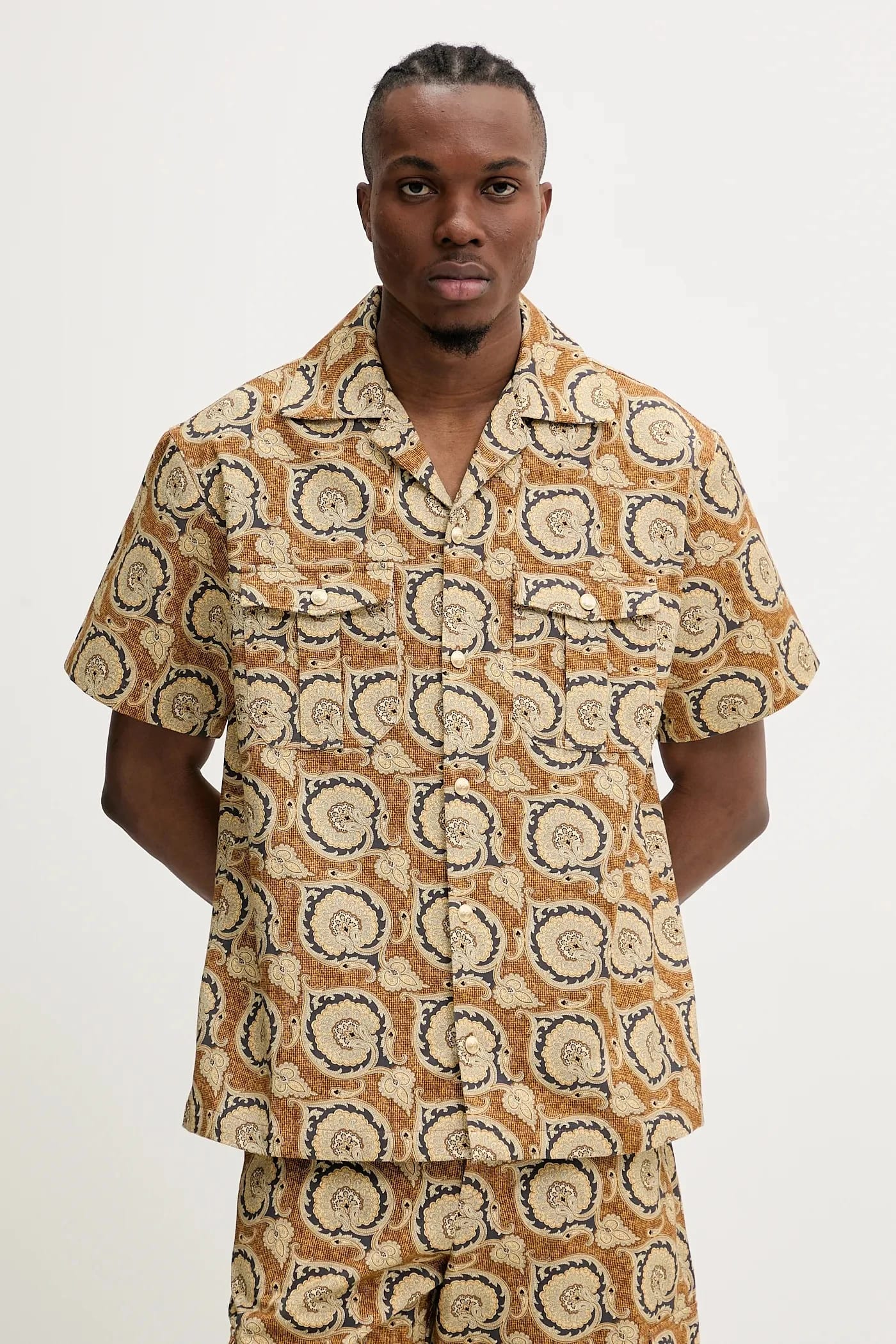 Хлопковая рубашка La Chemise с узором пейсли