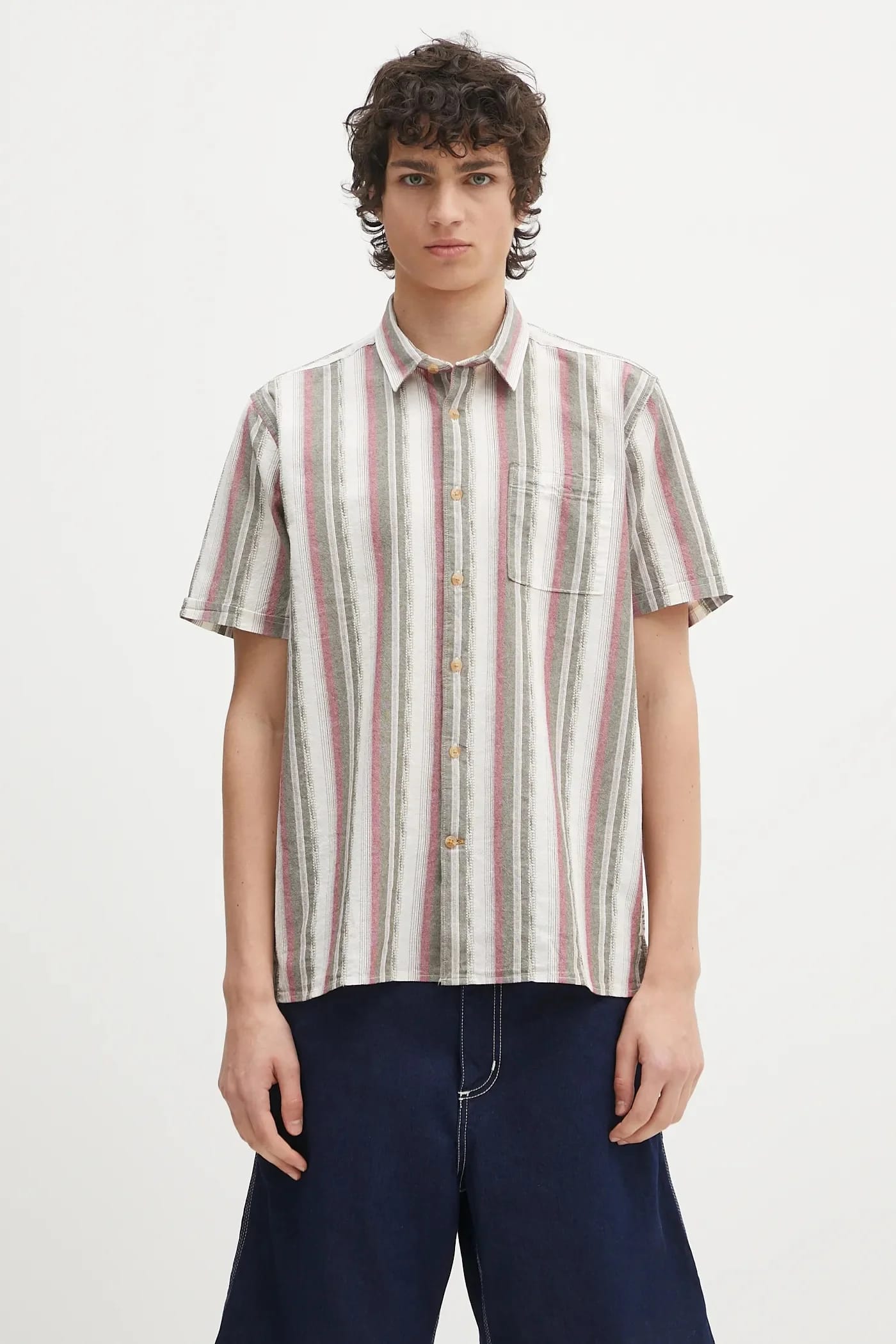 Хлопковая рубашка Barbour Рубашка свободного кроя в полоску Lipton S/S