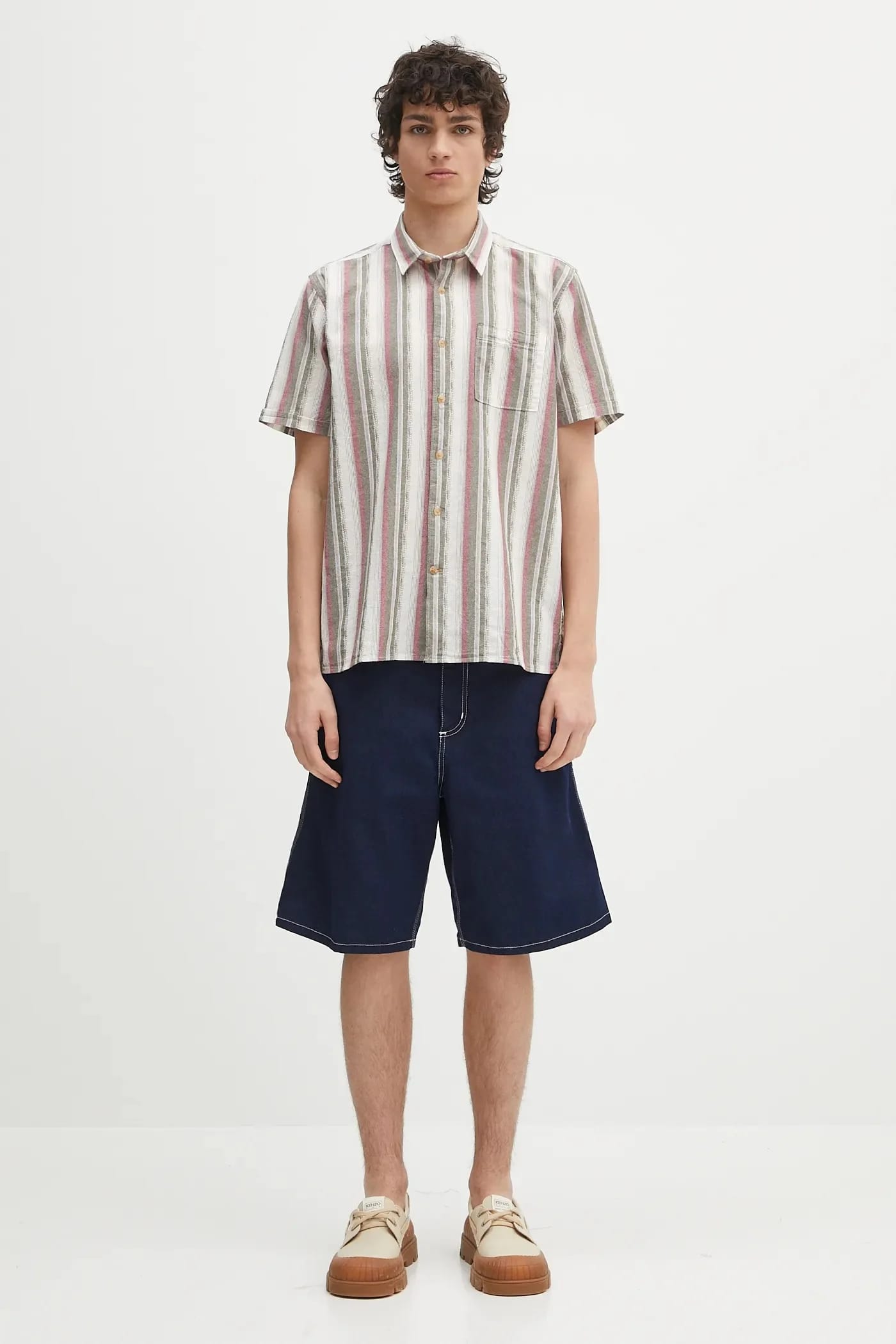 Хлопковая рубашка Barbour Рубашка свободного кроя в полоску Lipton S/S - фото 5