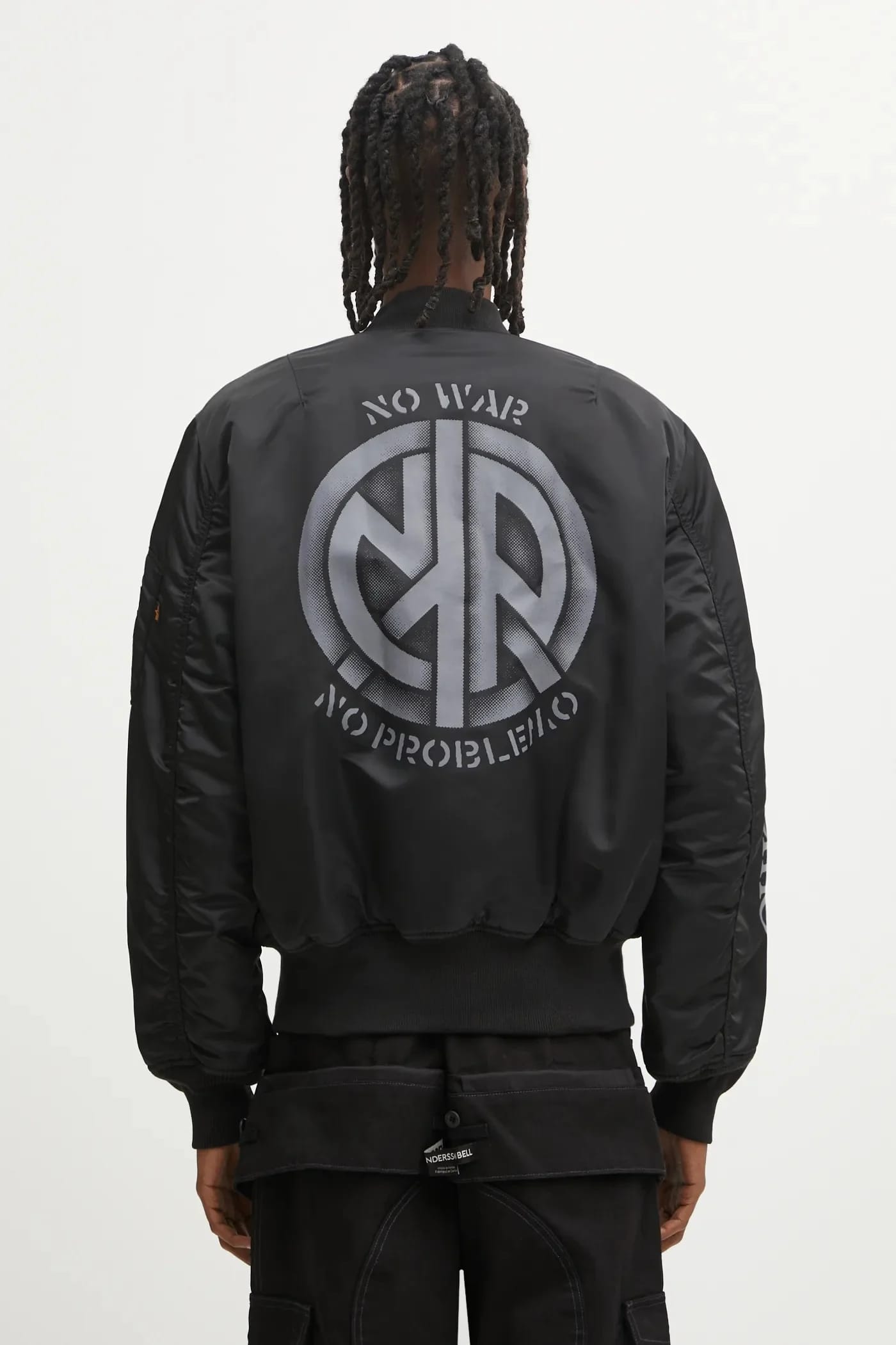 Двусторонний бомбер No Problemo x Alpha Industries No War MA-1 - фото 3