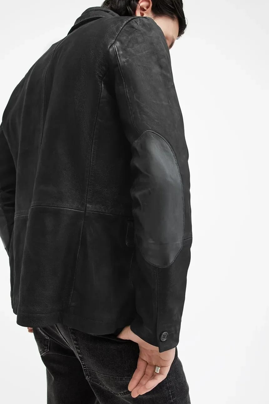 SURVEY LTHR BLAZER кожаная куртка - фото 4
