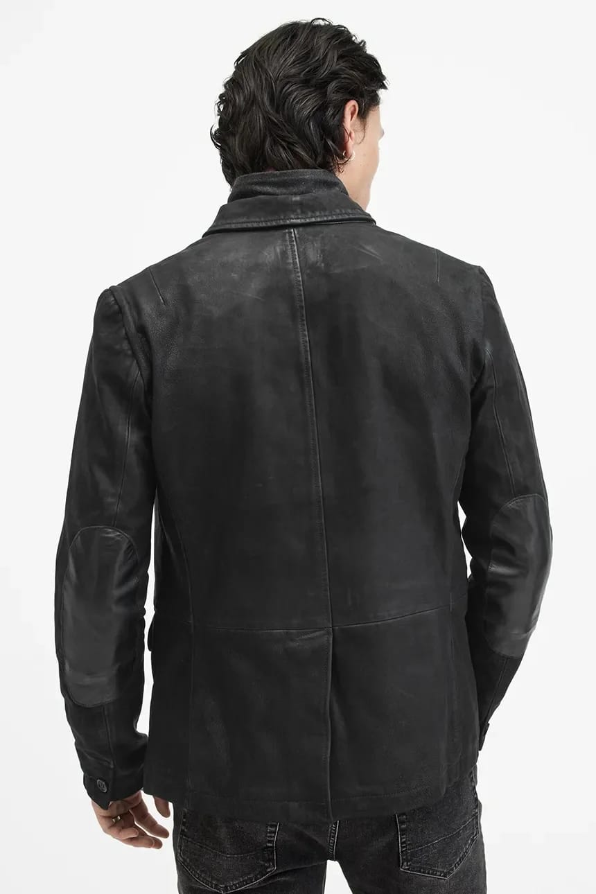 SURVEY LTHR BLAZER кожаная куртка - фото 5