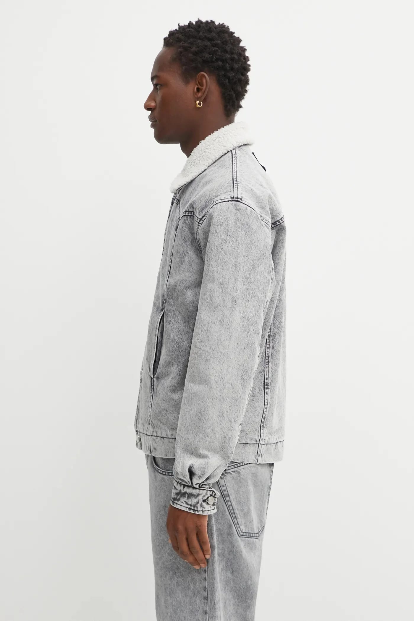 Джинсовая куртка Sherpa Denim Car Coat - фото 2