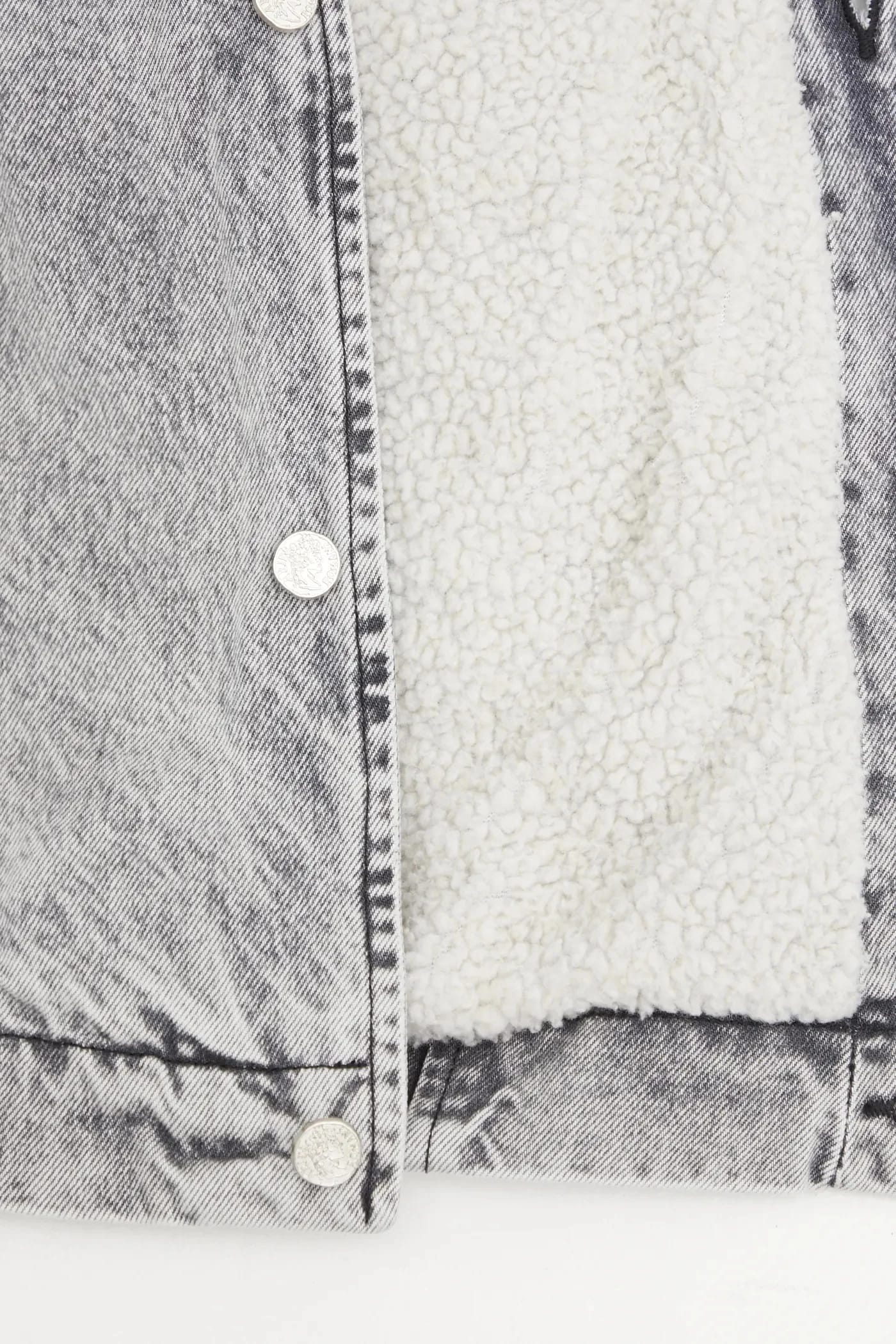 Джинсовая куртка Sherpa Denim Car Coat - фото 5