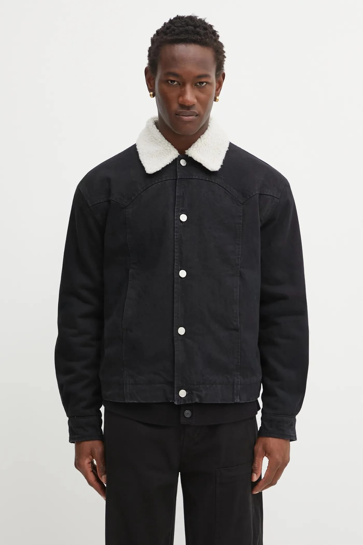 Джинсовая куртка Sherpa Denim Car Coat