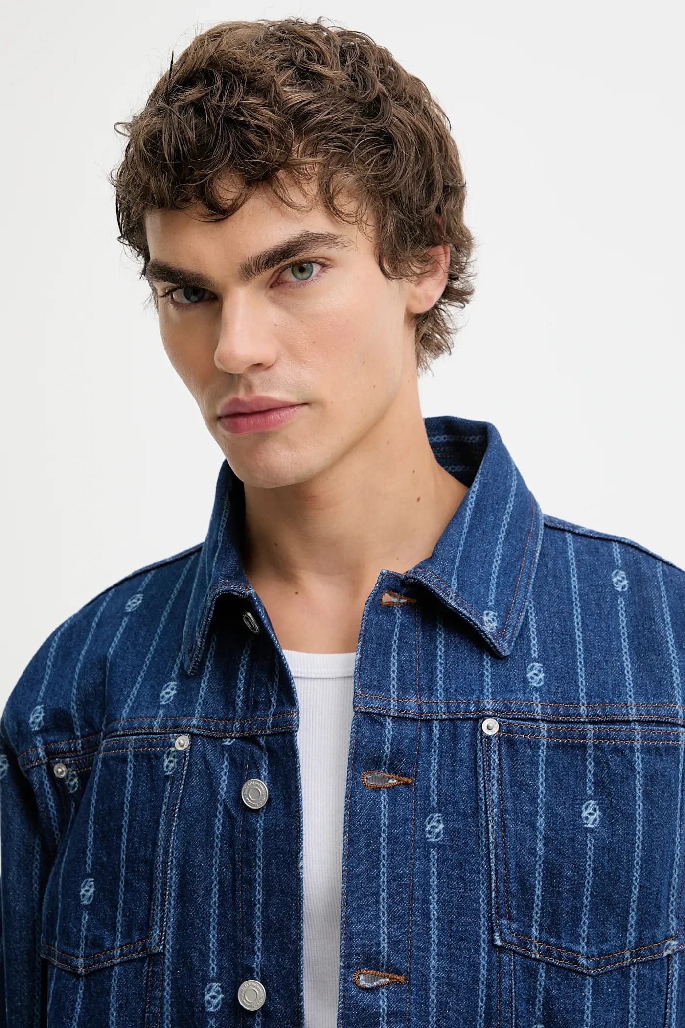 Мужская джинсовая куртка La Veste Denim Monogramme - фото 4