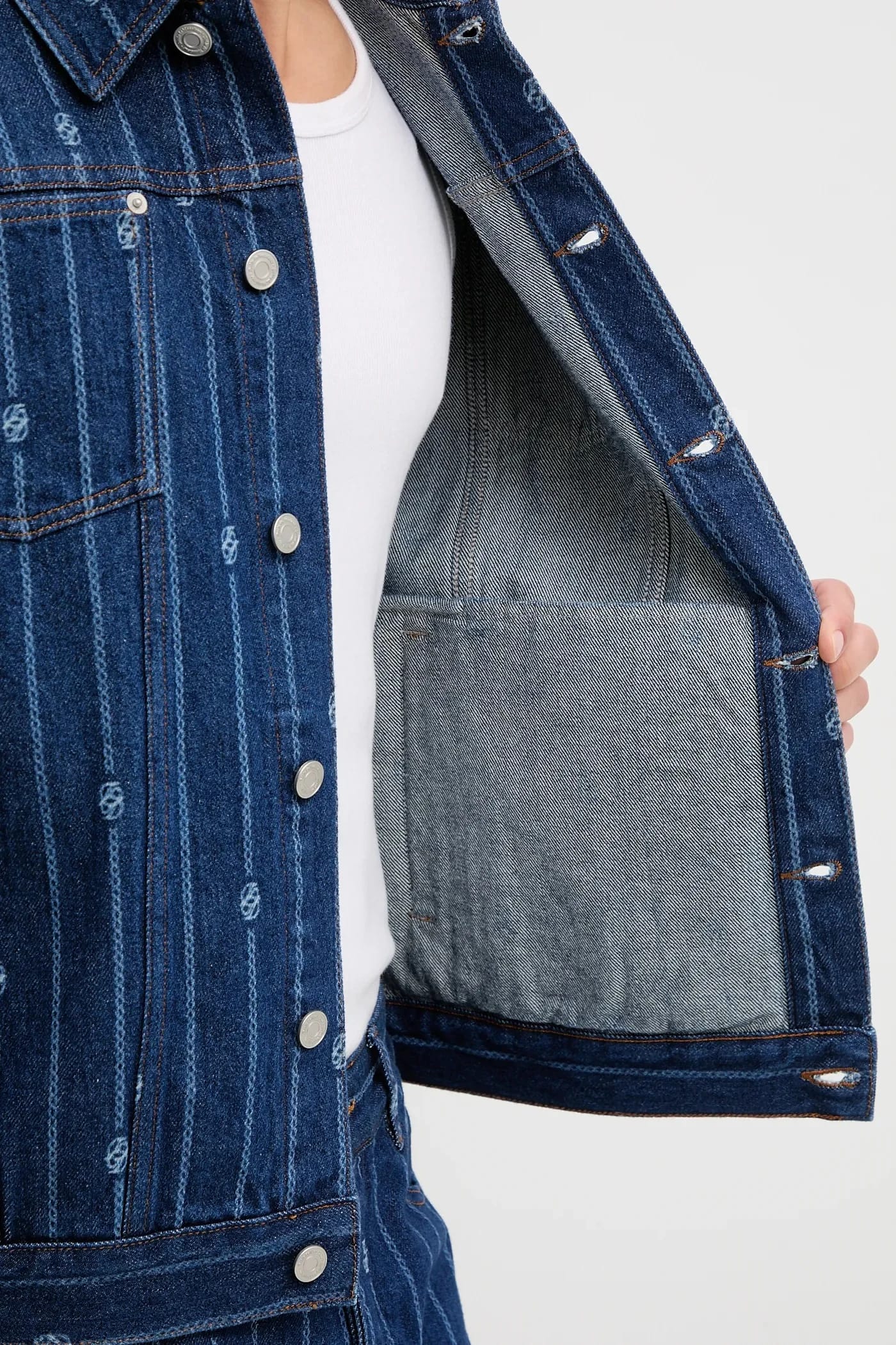 Мужская джинсовая куртка La Veste Denim Monogramme - фото 6