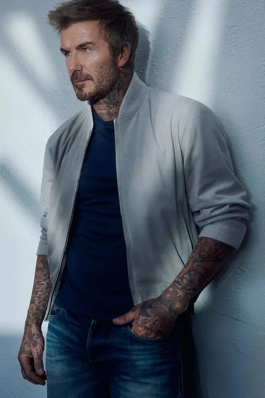 Замшевый бомбер BECKHAM X BOSS