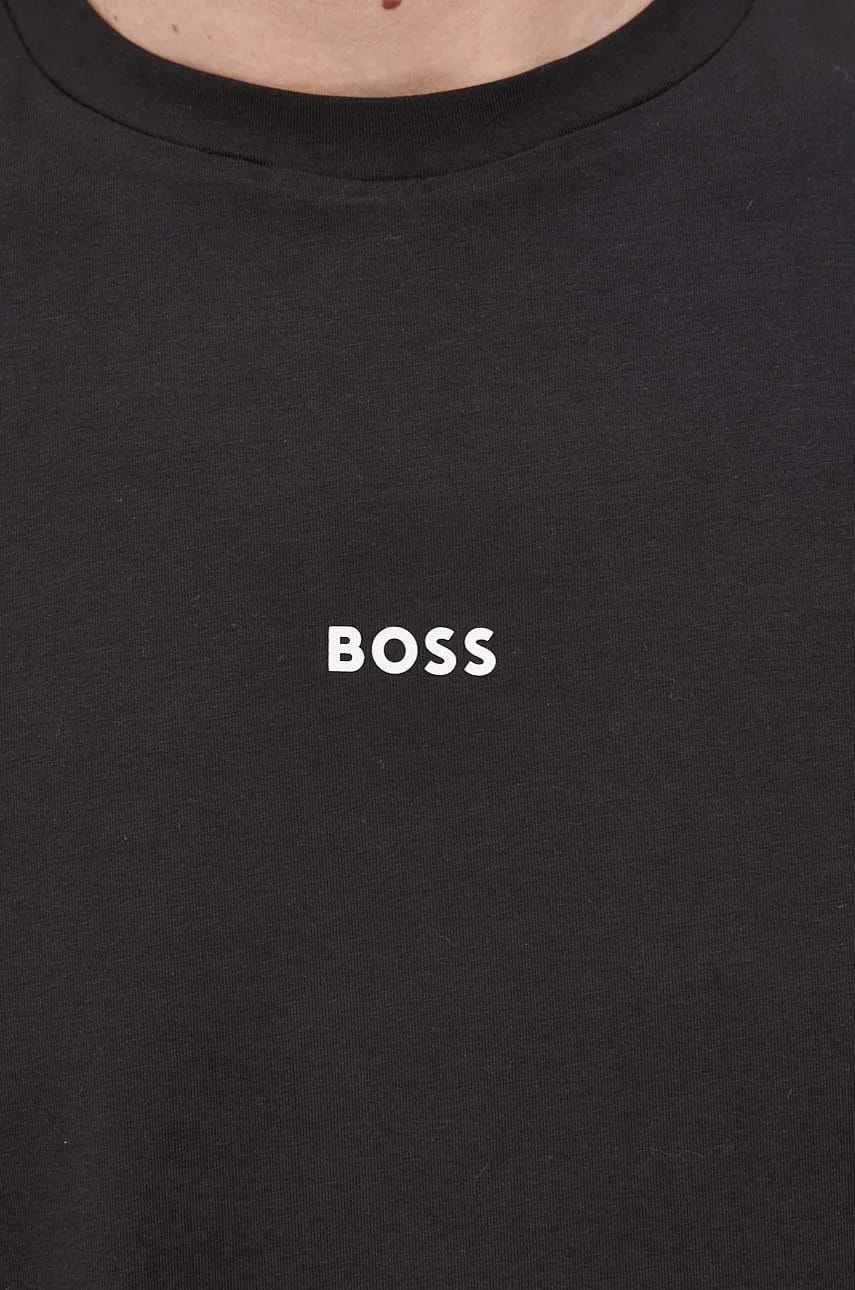 BOSS Футболка «Чуп» черная для мужчин - фото 5