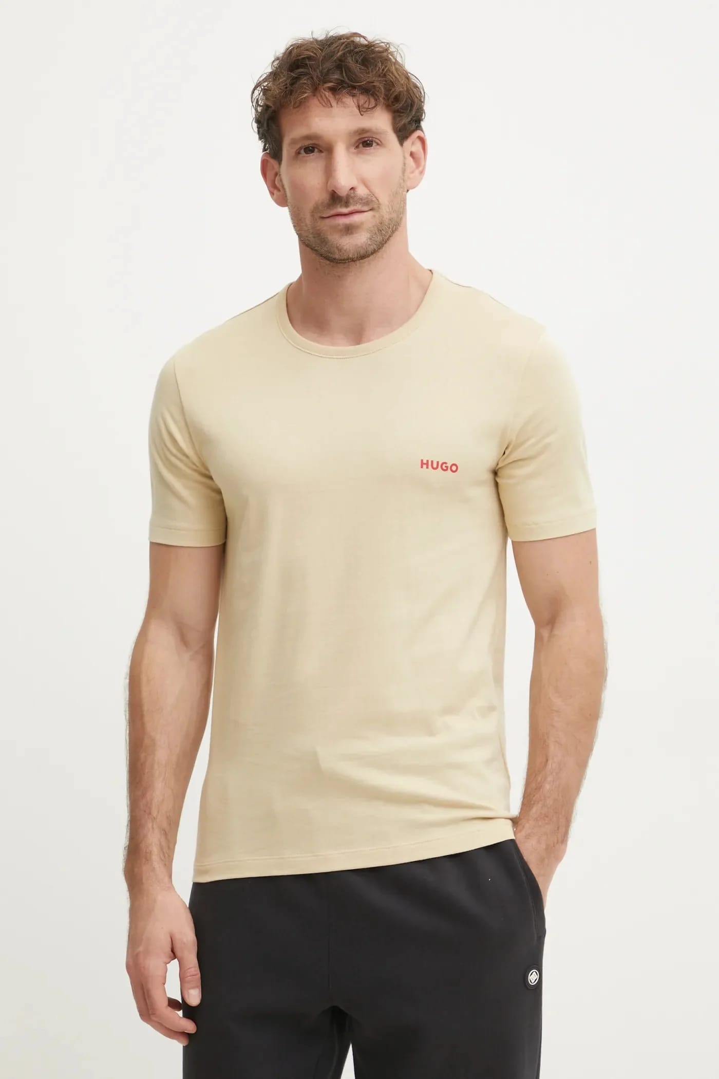 Комплект из 3 хлопковых футболок T-SHIRT RN TRIPLET P черный для мужчин - фото 2