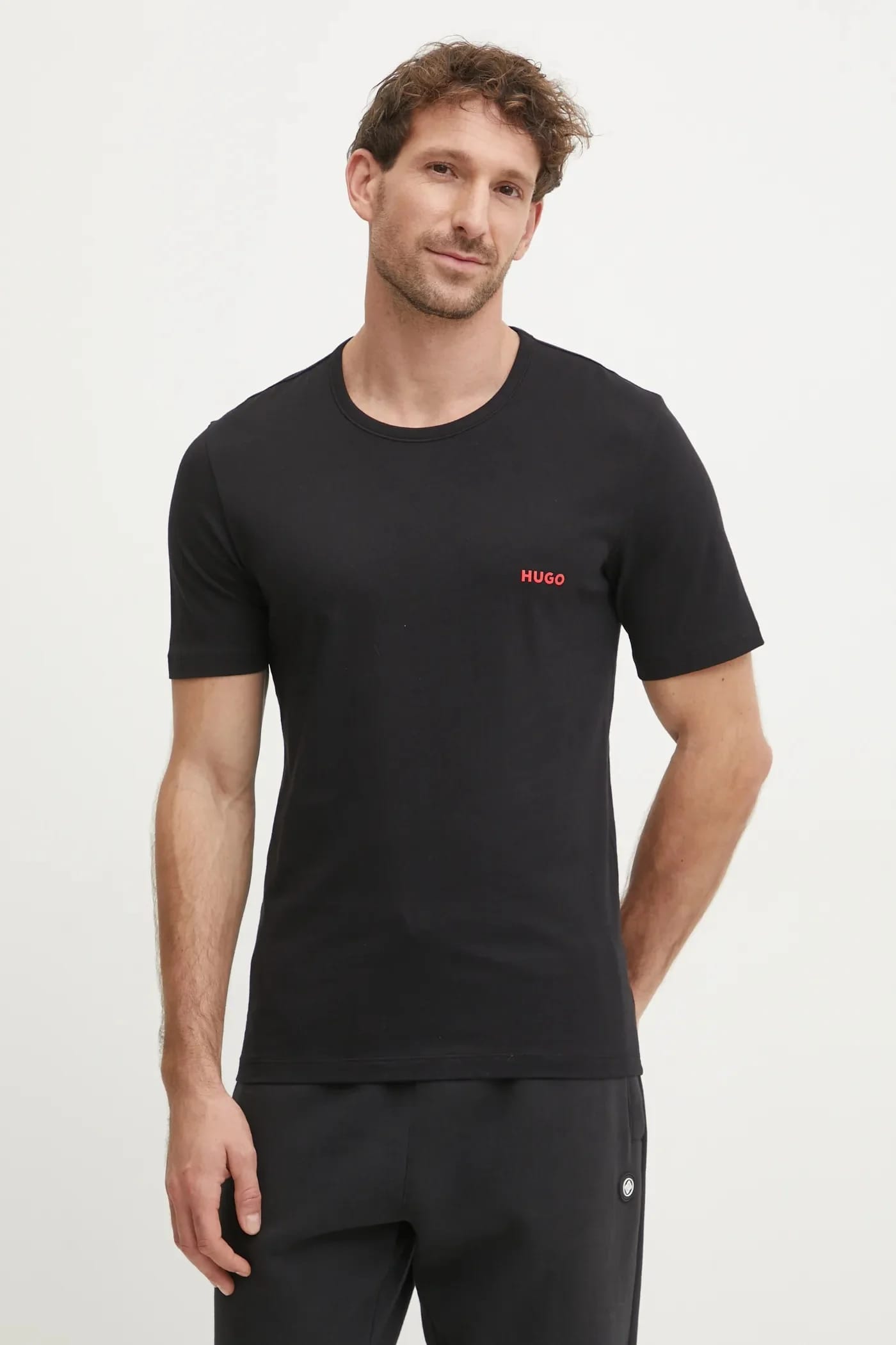 Комплект из 3 хлопковых футболок T-SHIRT RN TRIPLET P черный для мужчин - фото 3