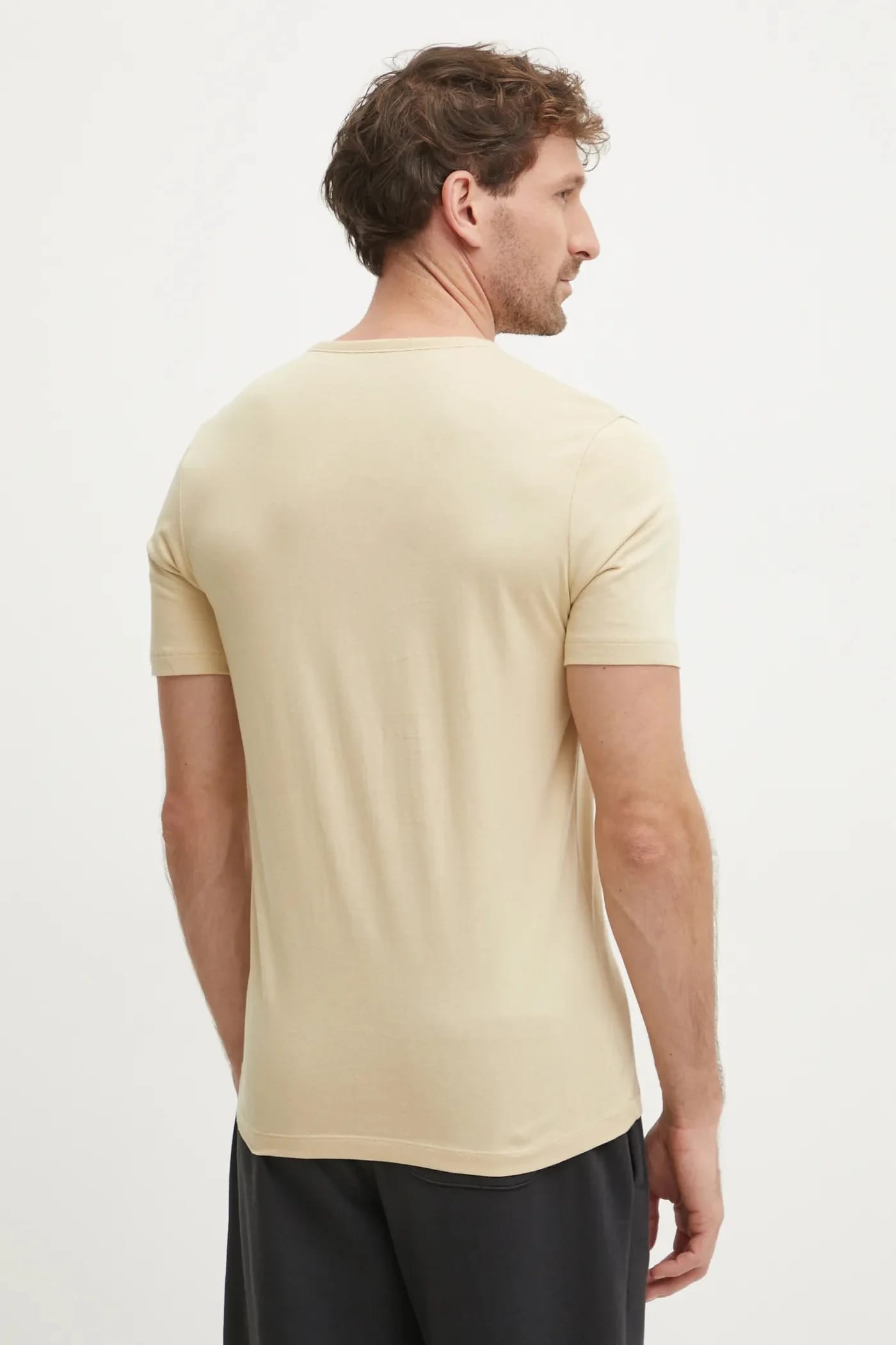 Комплект из 3 хлопковых футболок T-SHIRT RN TRIPLET P черный для мужчин - фото 6