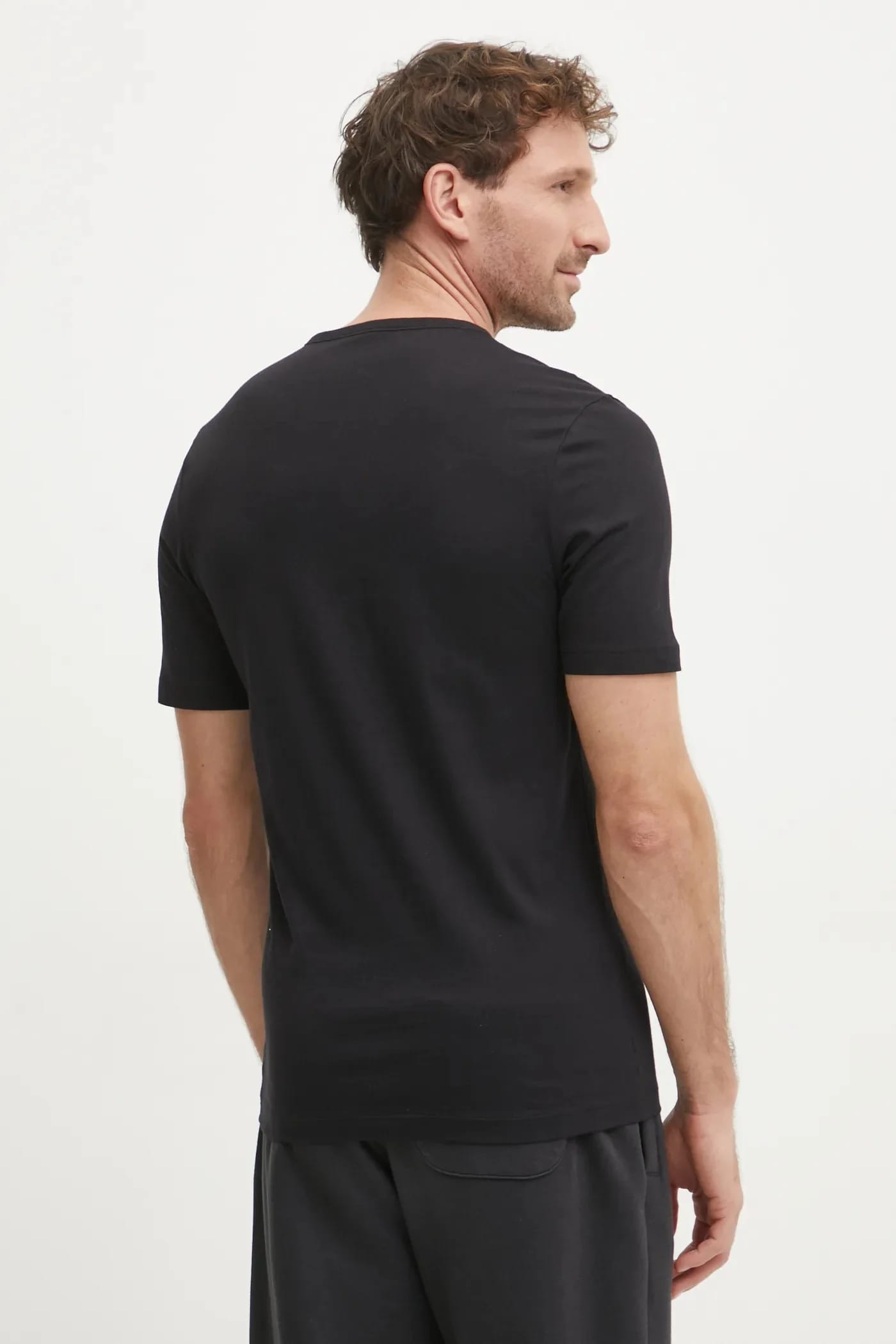 Комплект из 3 хлопковых футболок T-SHIRT RN TRIPLET P черный для мужчин - фото 7