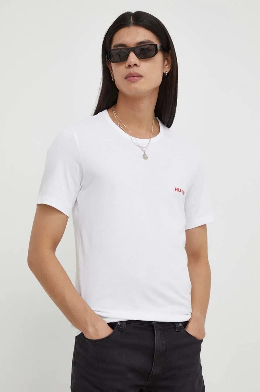 Комплект из 3 хлопковых футболок T-SHIRT RN TRIPLET P белый для мужчин - фото 2