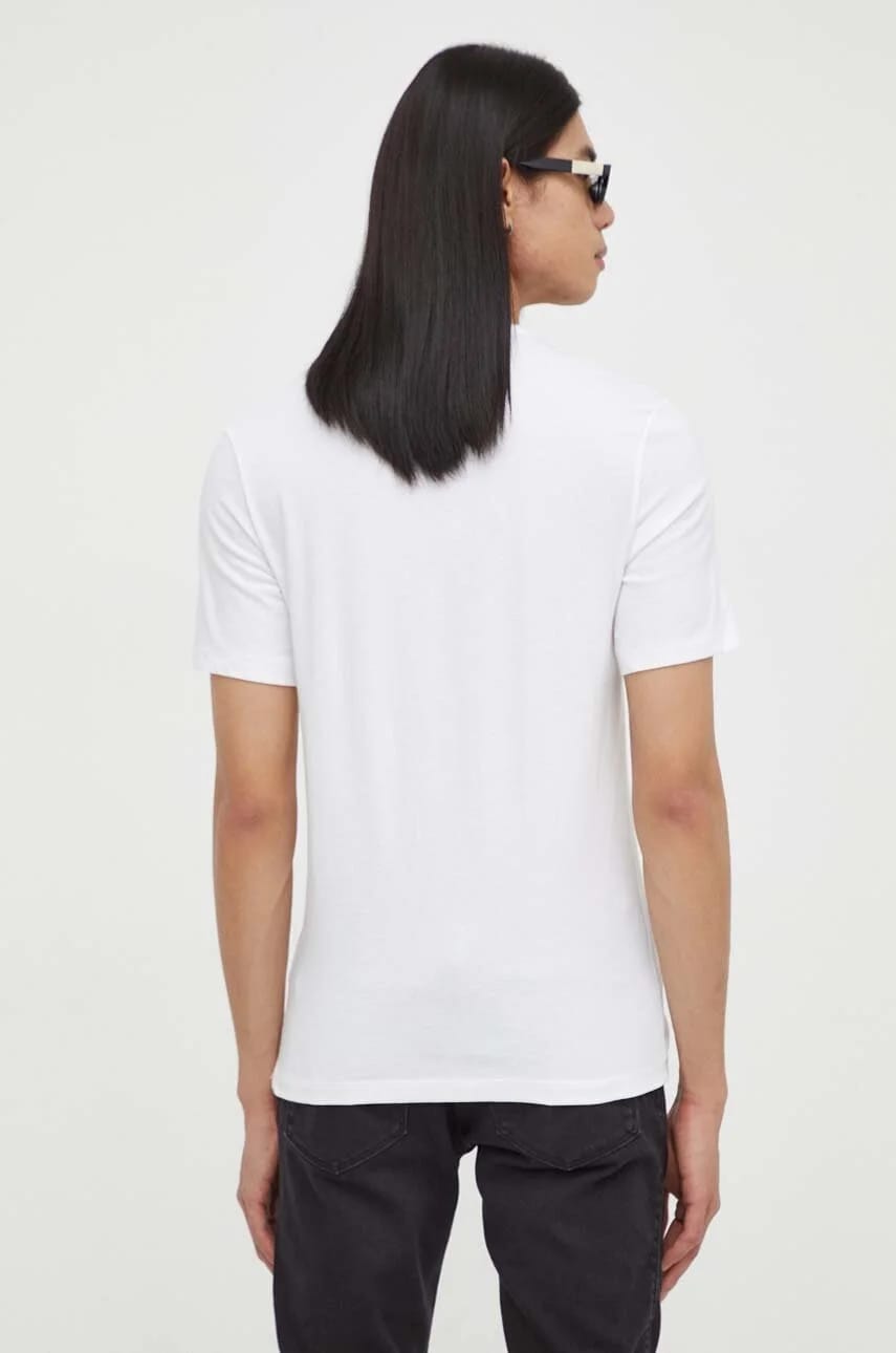 Комплект из 3 хлопковых футболок T-SHIRT RN TRIPLET P белый для мужчин - фото 3